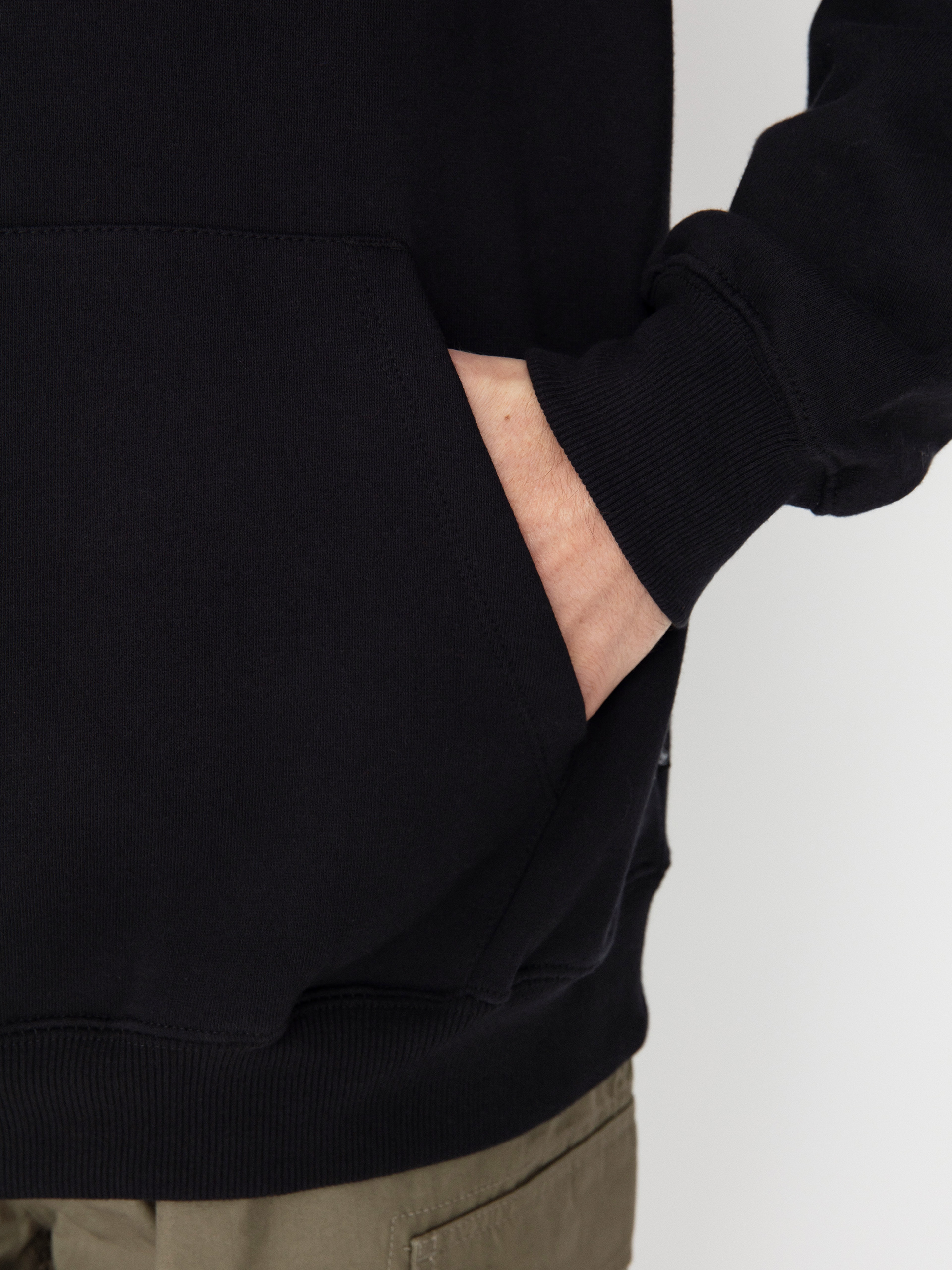 Mikina s kapucňou Volcom Watanite HD (black)