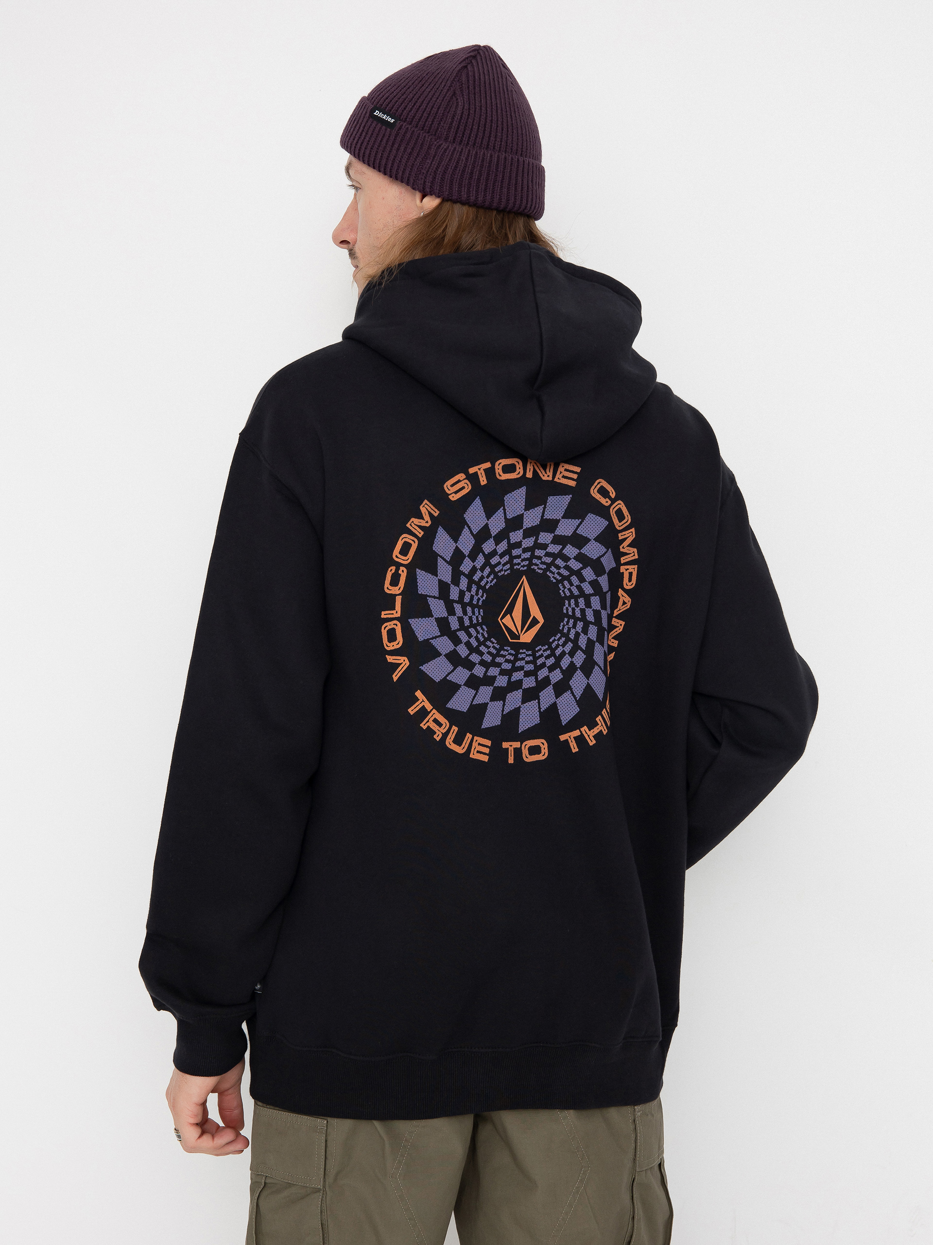 Mikina s kapucňou Volcom Watanite HD (black)