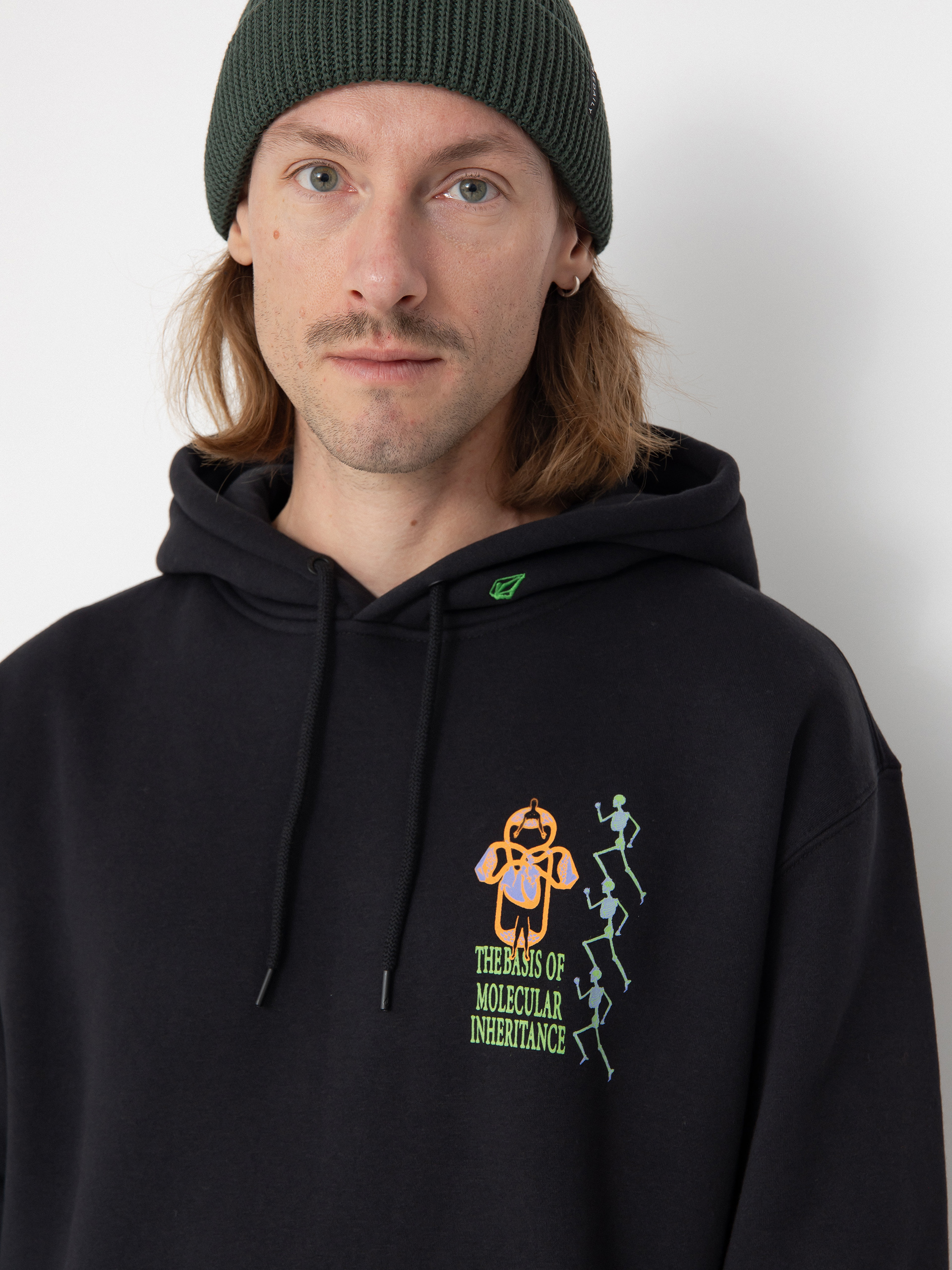 Mikina s kapucňou Volcom Noder HD (black combo)