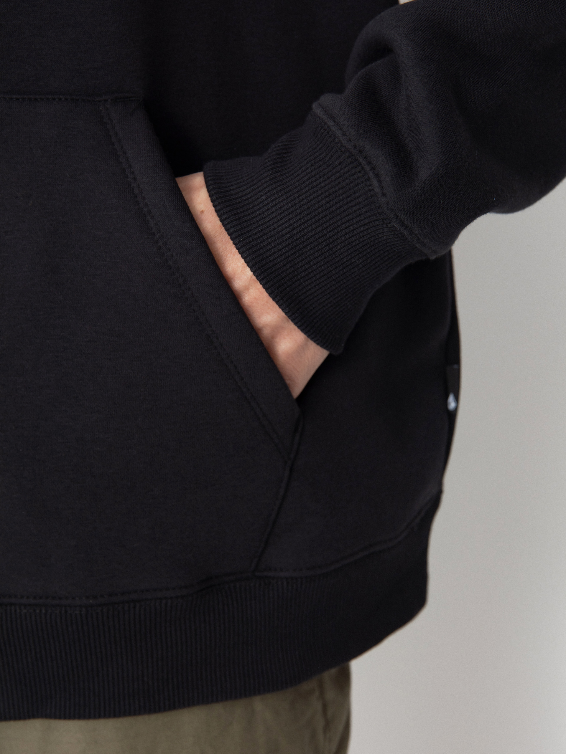 Mikina s kapucňou Volcom Noder HD (black)