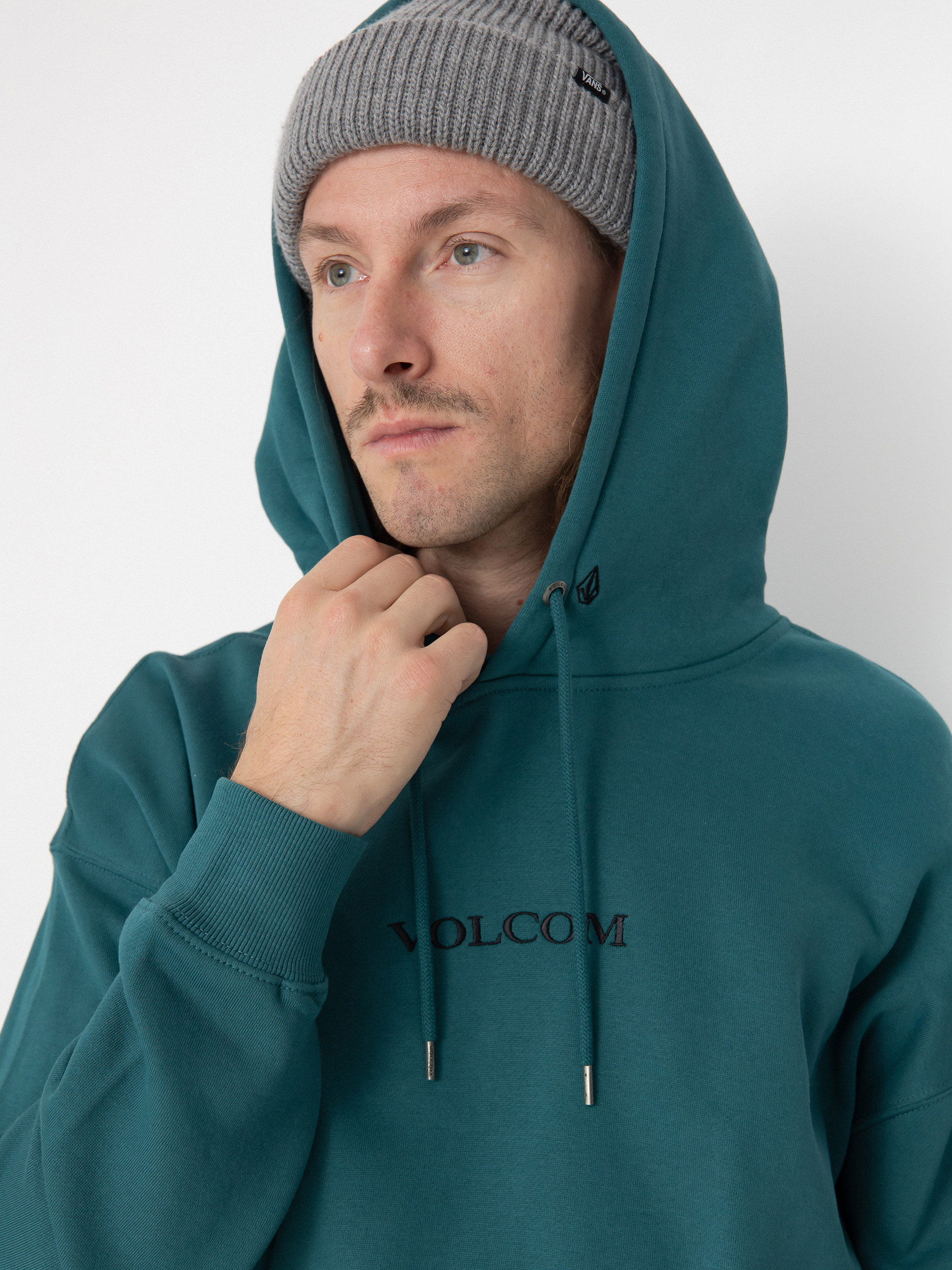 Mikina s kapucňou Volcom Volcom Stone HD (evergreen)