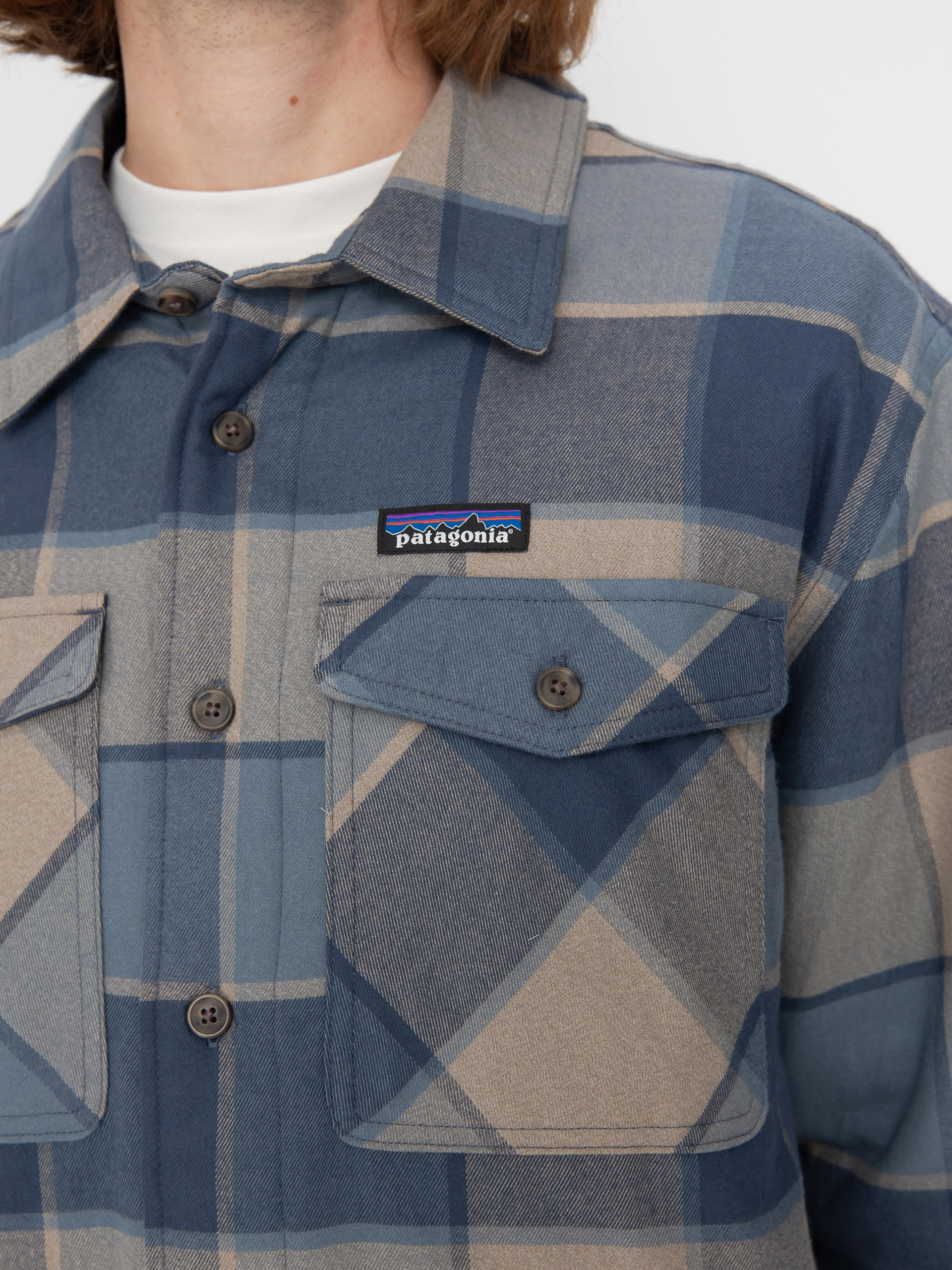 Košeľa Patagonia LW Insulated Fjord Flannel (william smolder blue)