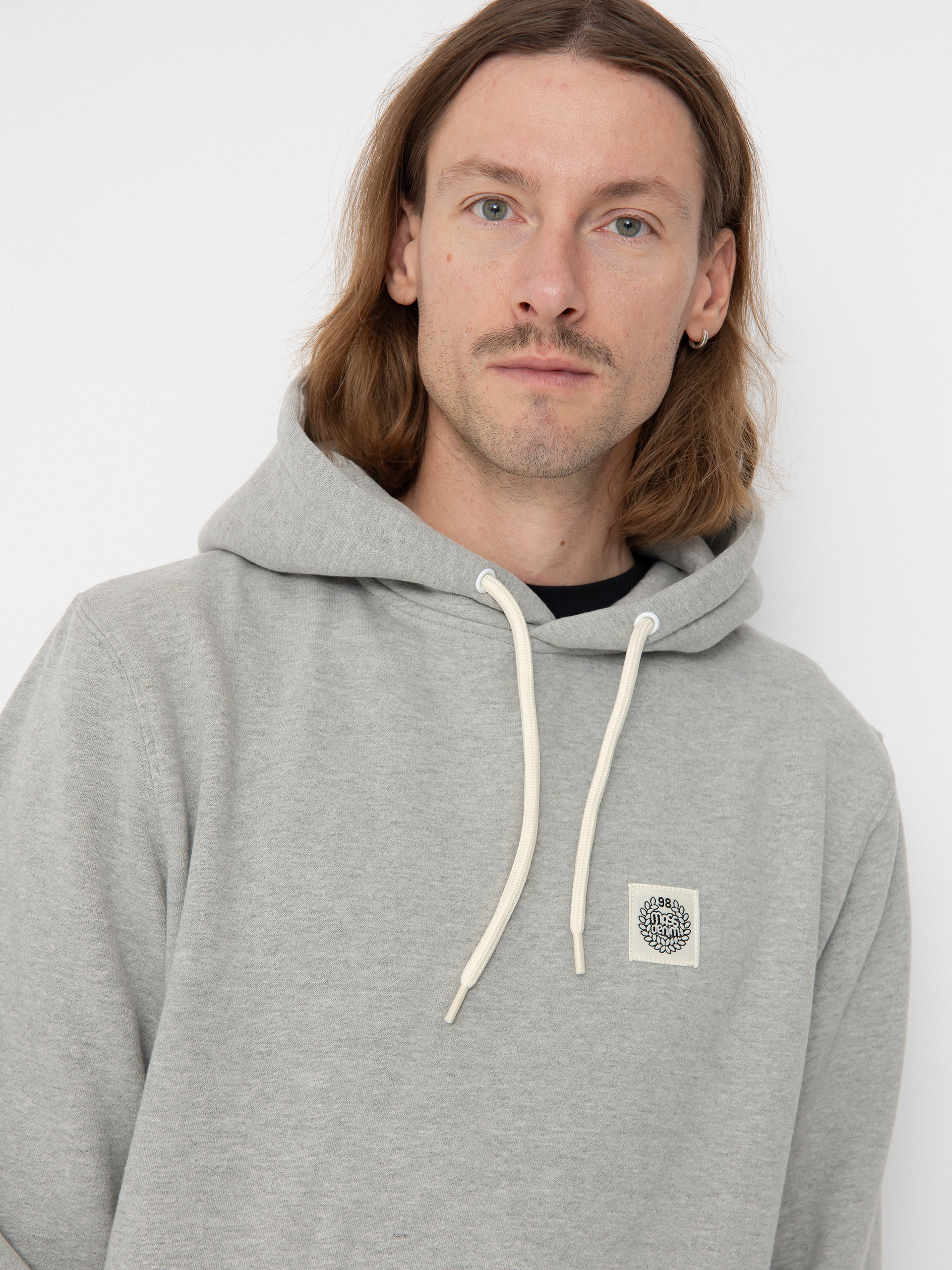 Mikina s kapucňou MassDnm Patch HD (lt heather grey)