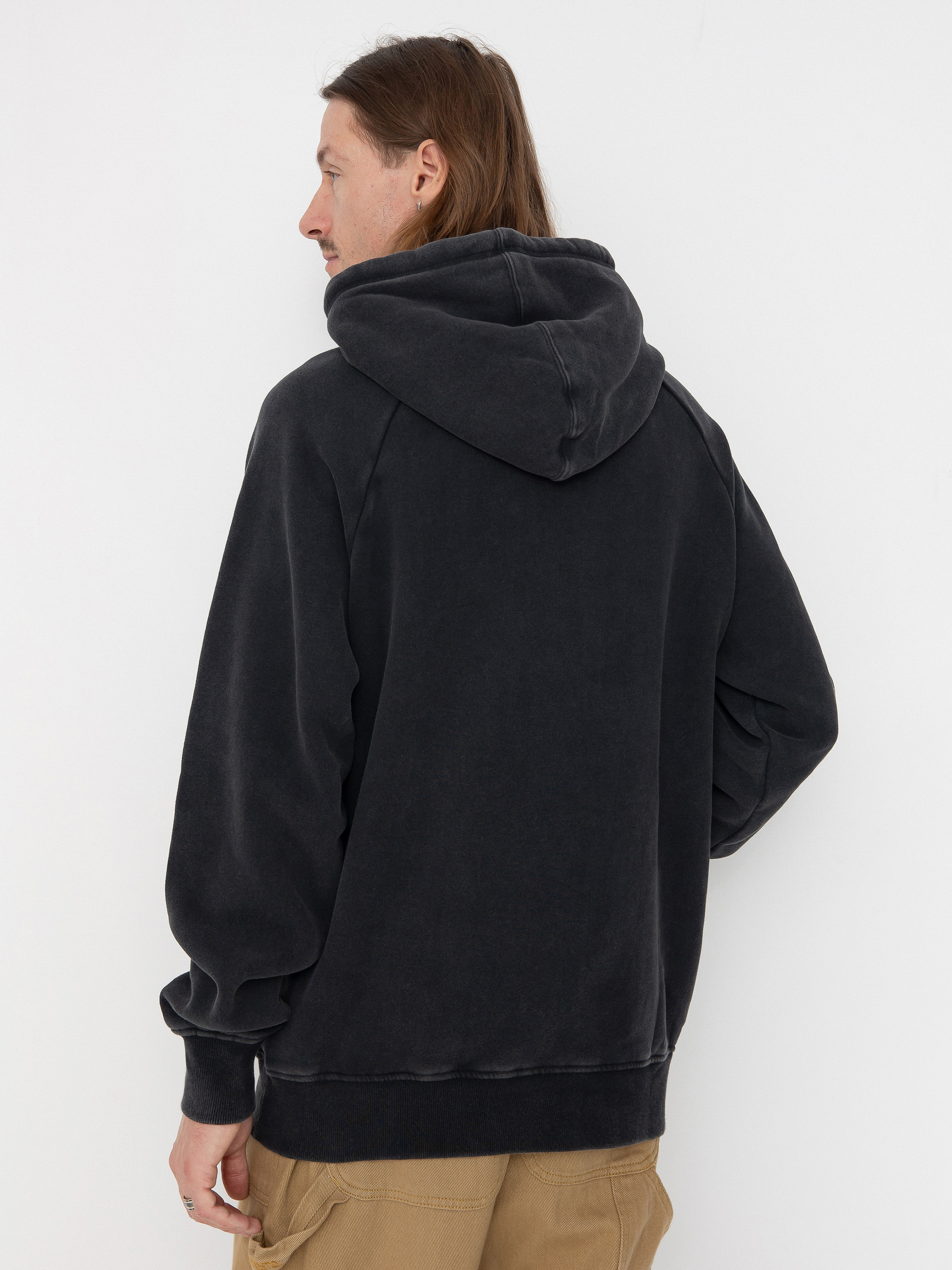 Mikina s kapucňou Prosto Washed HD (black)