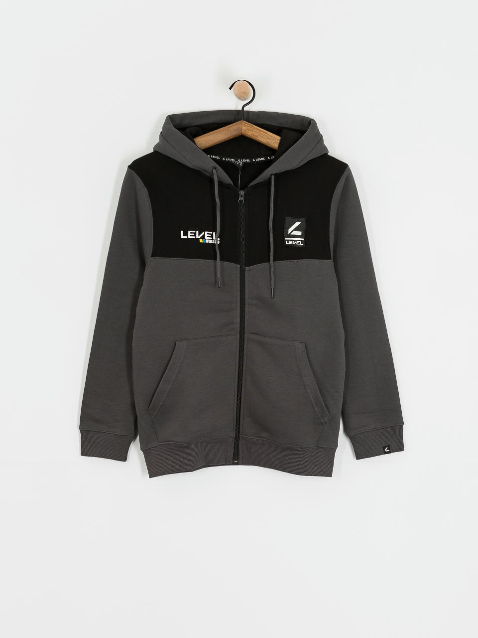 Mikina Level Hoodie Level Logo (anthracite)