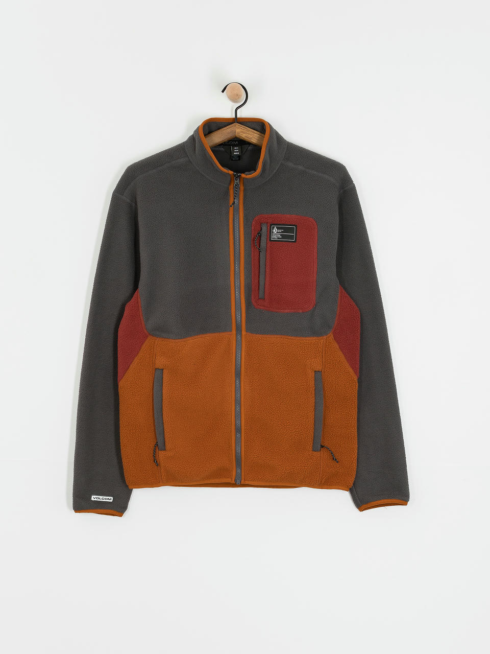 Pánska Termomikina  Volcom Fleecer Full Zip (charcoal)