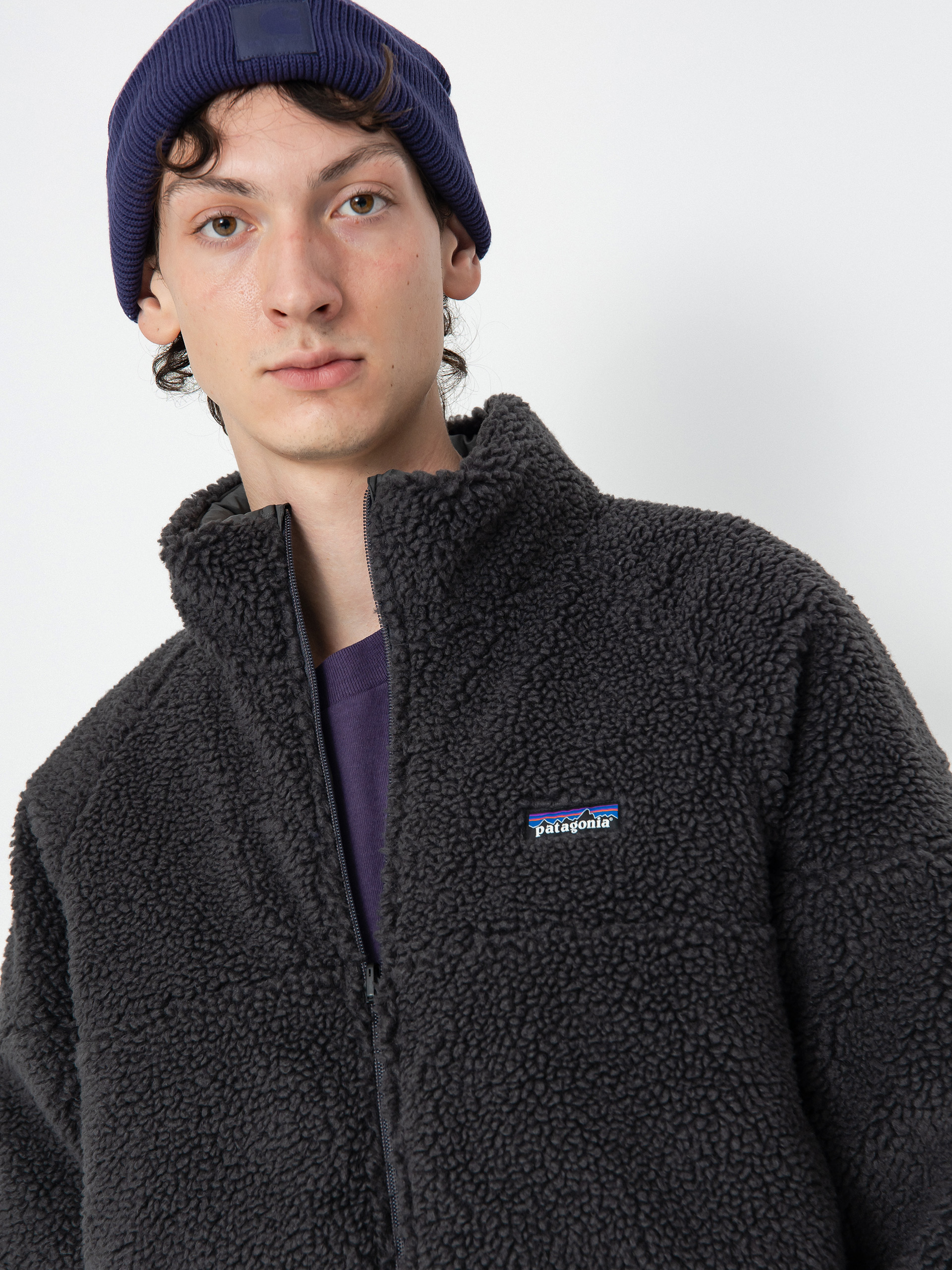 Bunda Patagonia Reversible Silent Down (forge grey)