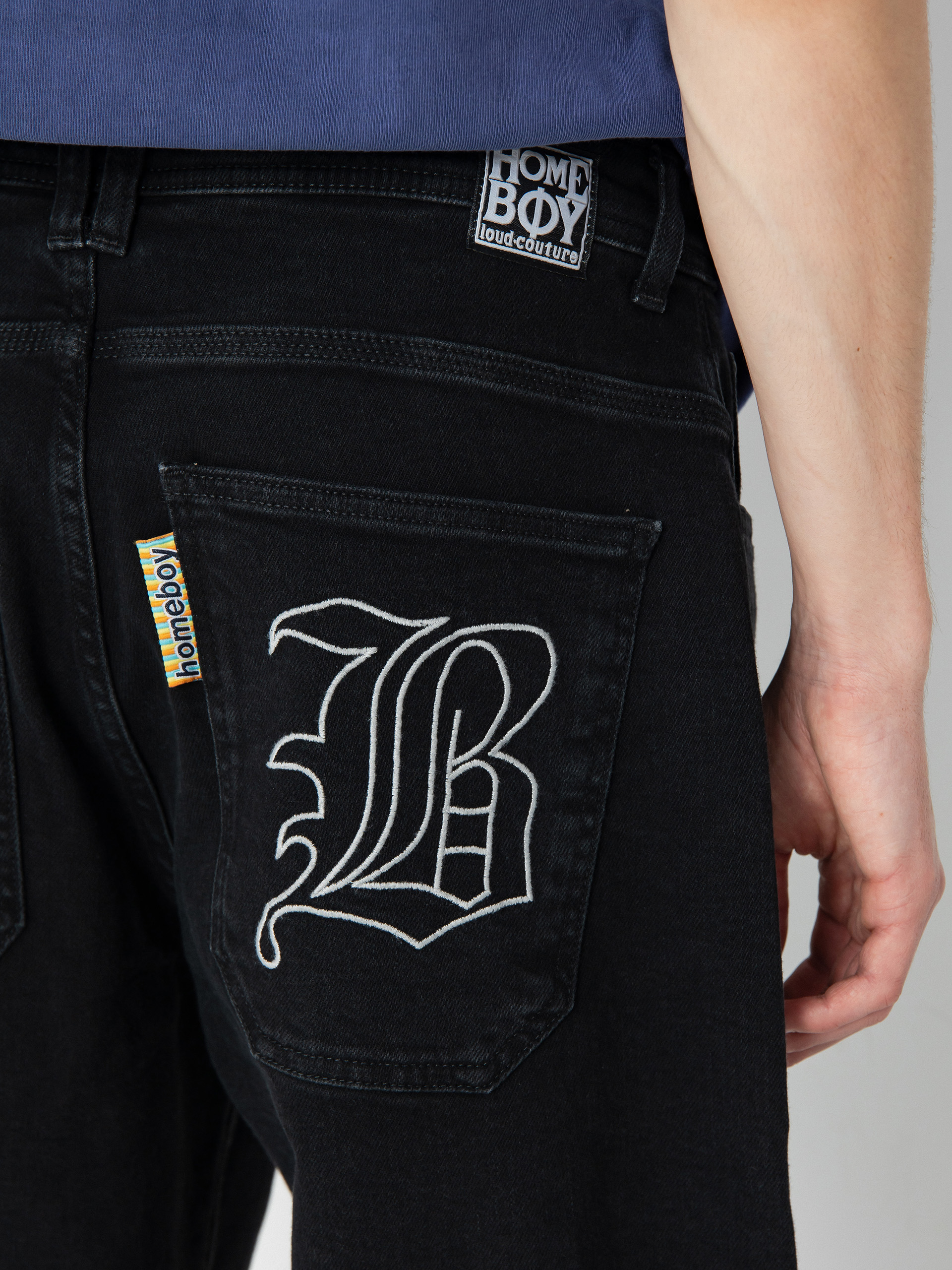 Nohavice Homeboy X Tra Monster Gothic Denim (washed black)