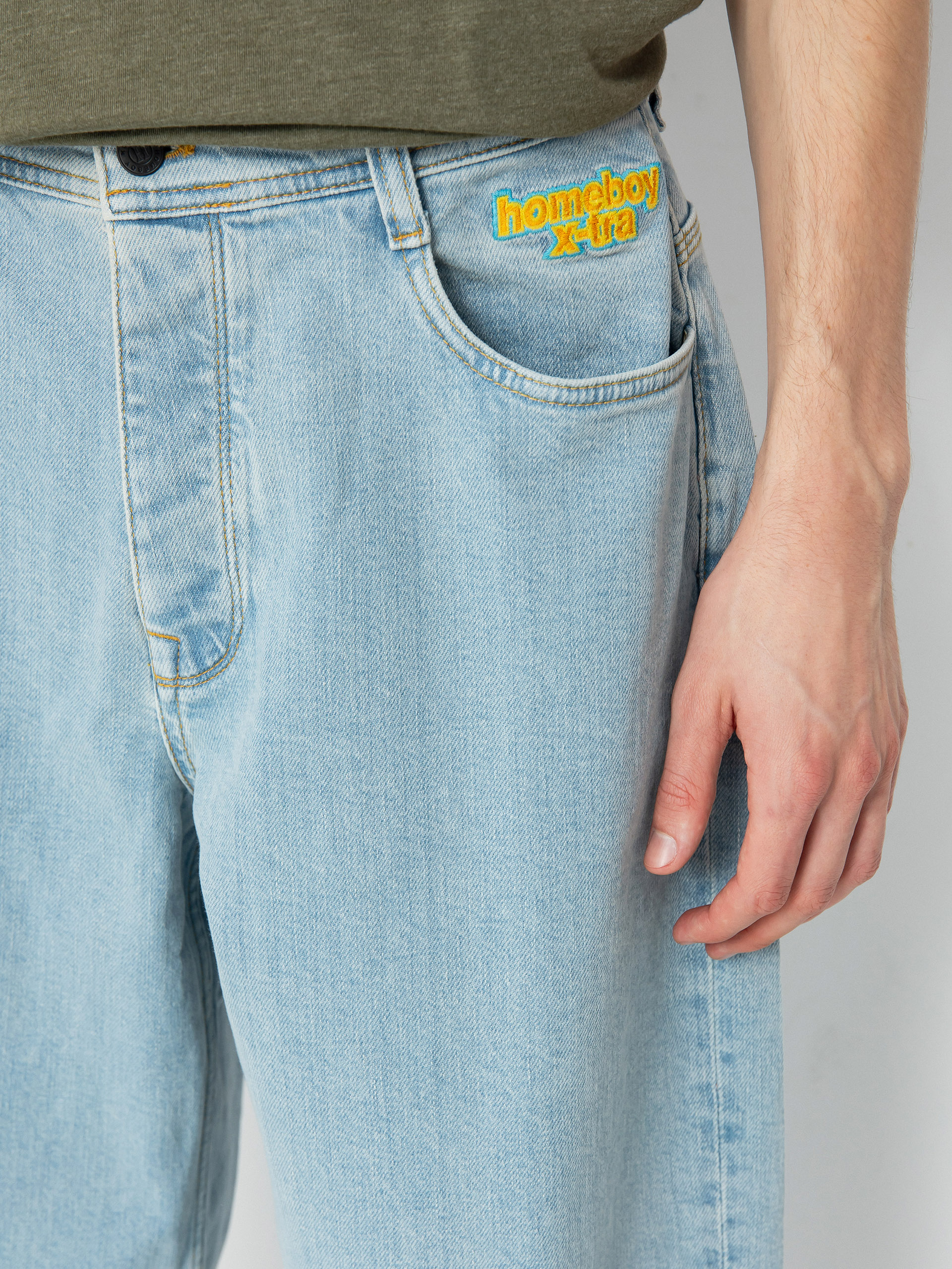 Nohavice Homeboy X Tra Monster Pencil Denim (moon)