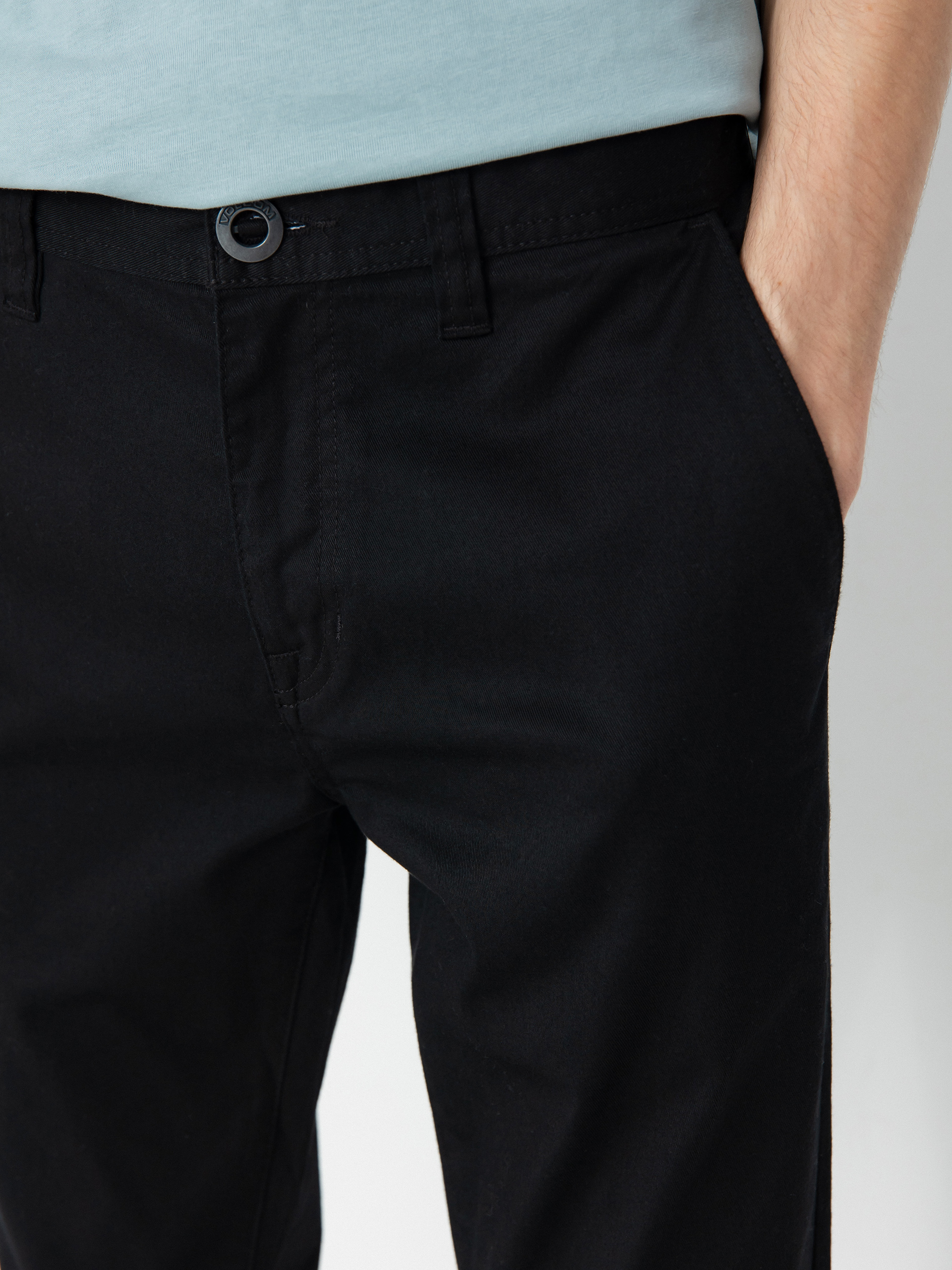 Nohavice Volcom Frickin Slim Stretch (black)