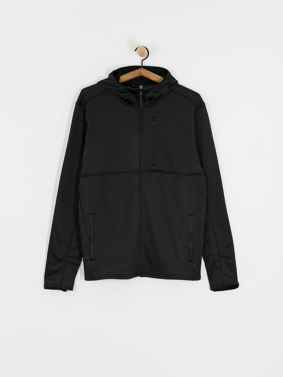 Pánska Termomikina  Volcom Gridlock Full Zip (black)