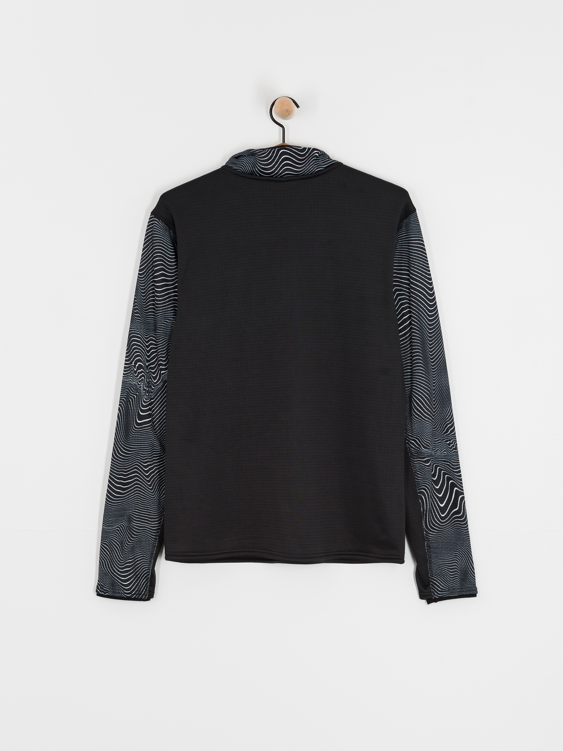 Pánska Termomikina  Volcom Gridlock Mock Neck (black print)