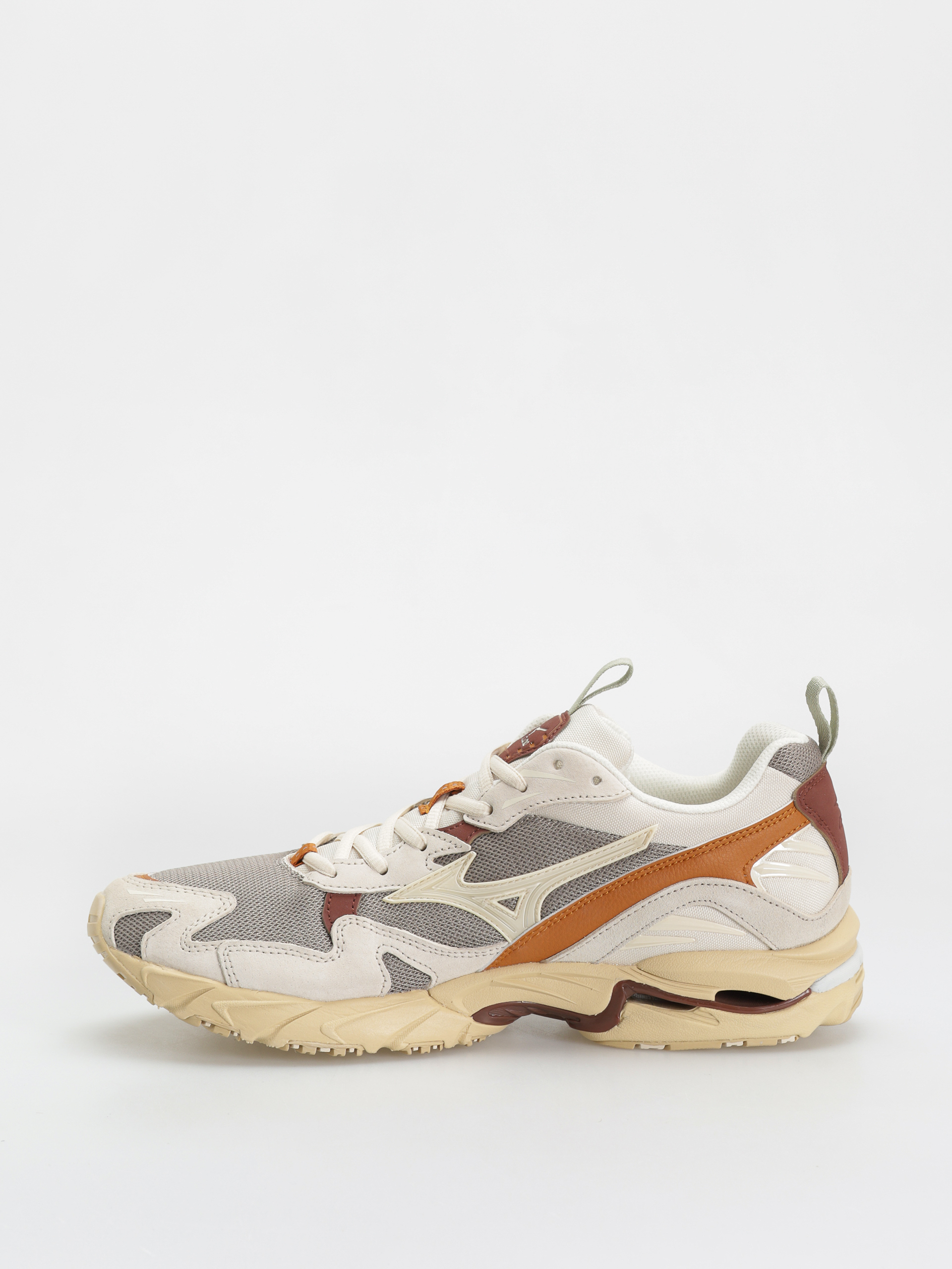Topánky Mizuno Wave Rider 10 Premium (vintage khaki/summer sand/pumpkin spice)