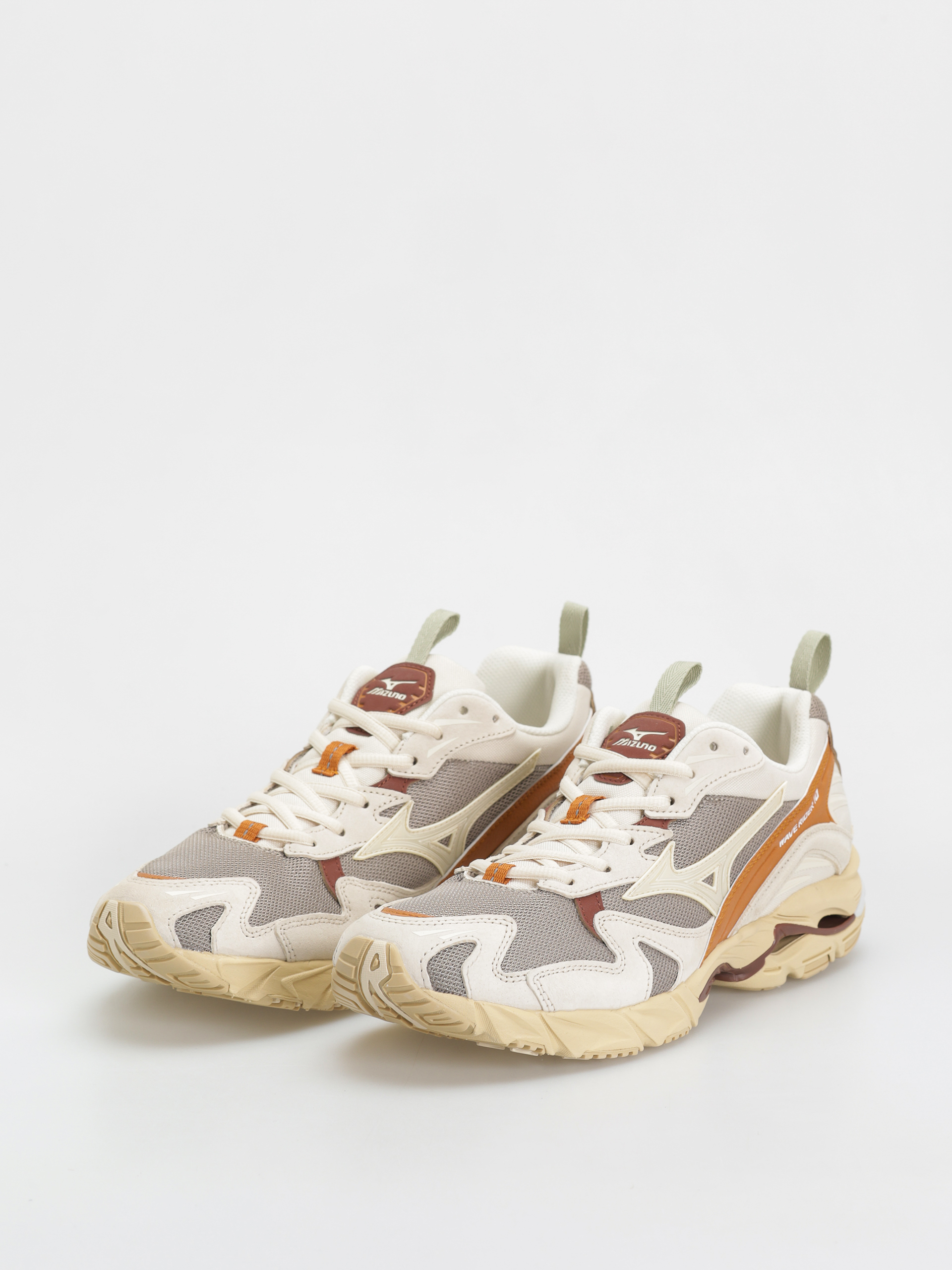 Topánky Mizuno Wave Rider 10 Premium (vintage khaki/summer sand/pumpkin spice)