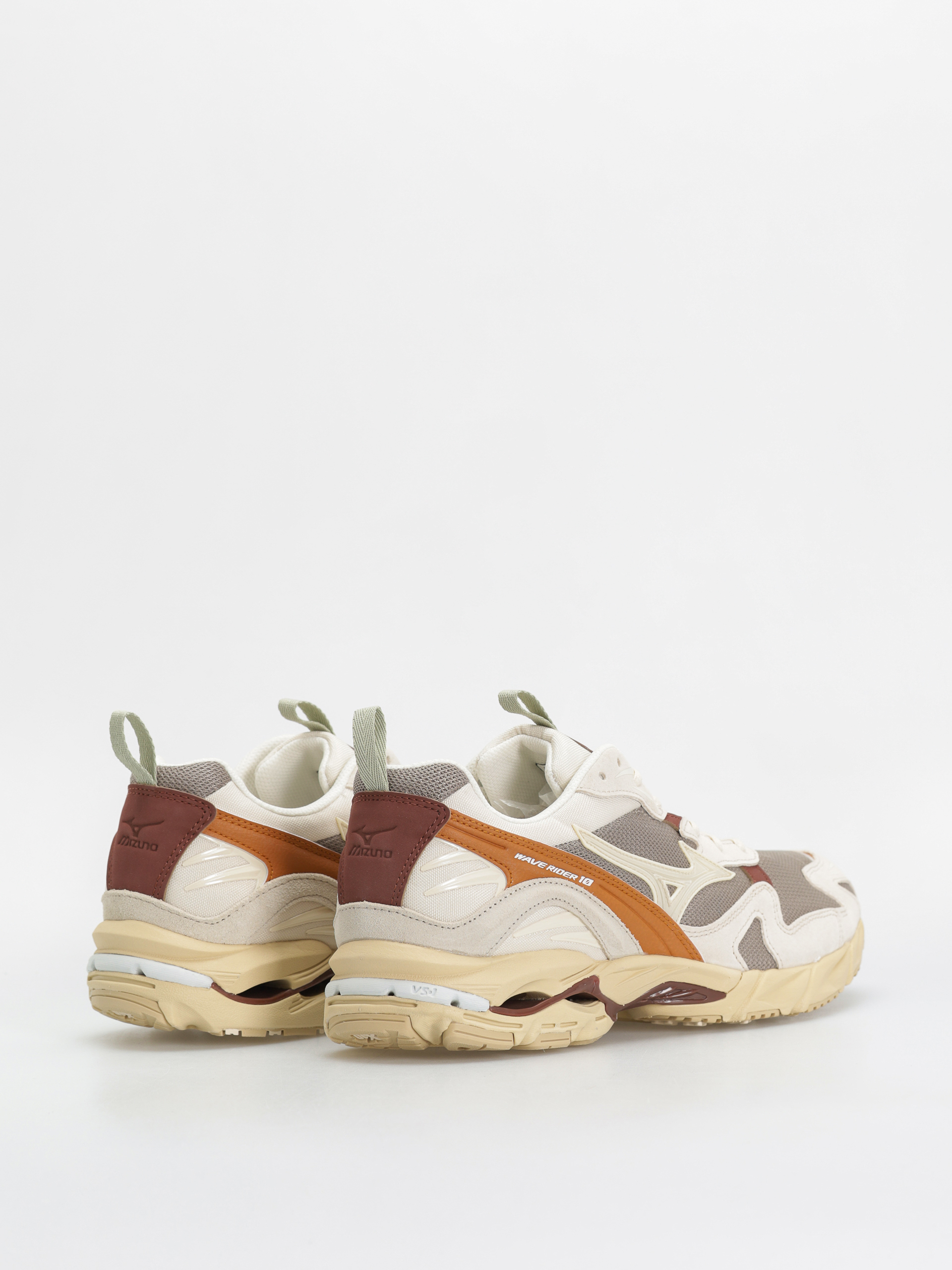 Topánky Mizuno Wave Rider 10 Premium (vintage khaki/summer sand/pumpkin spice)