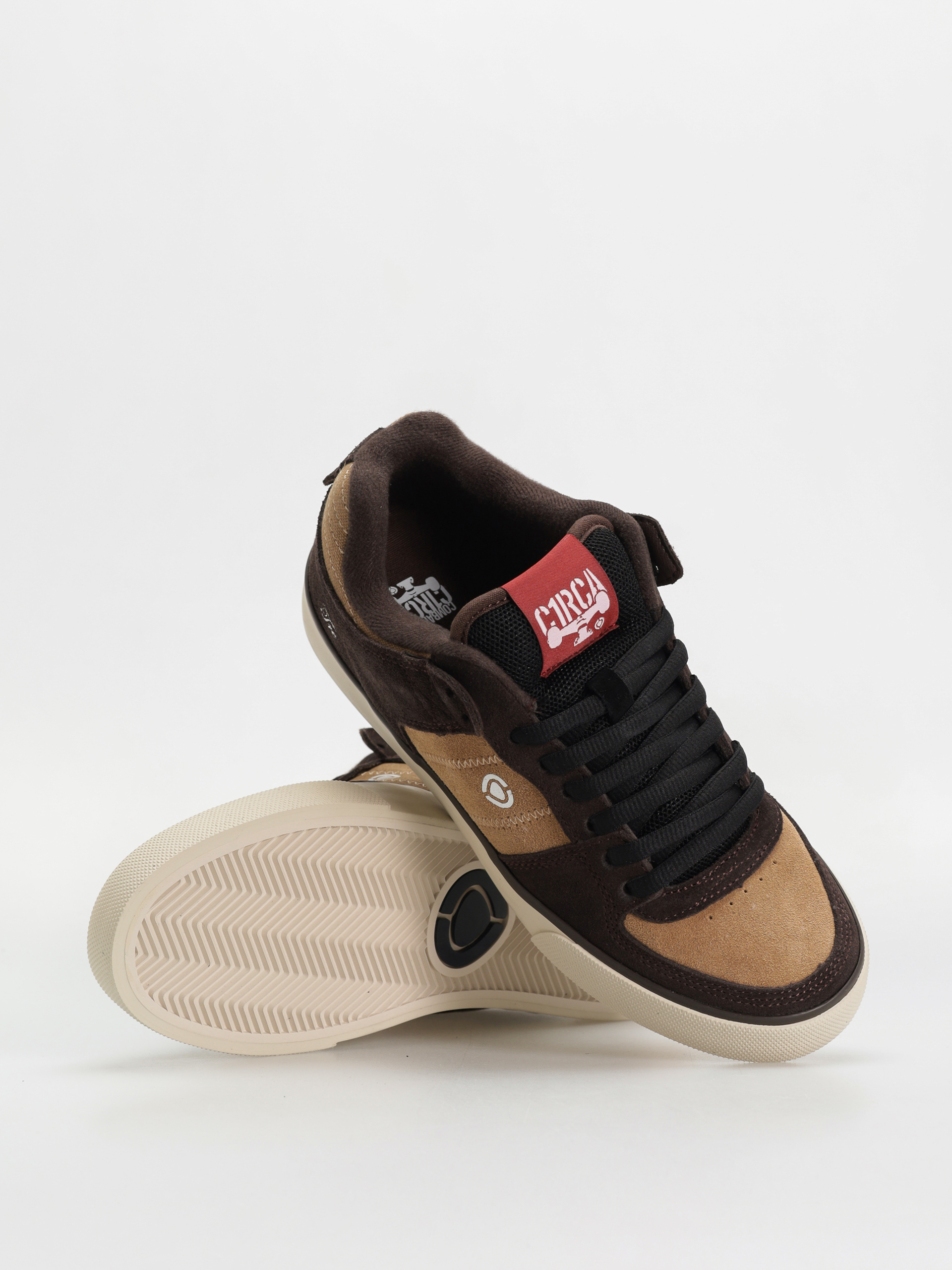 Topánky Circa Tre (tannin/black/red)