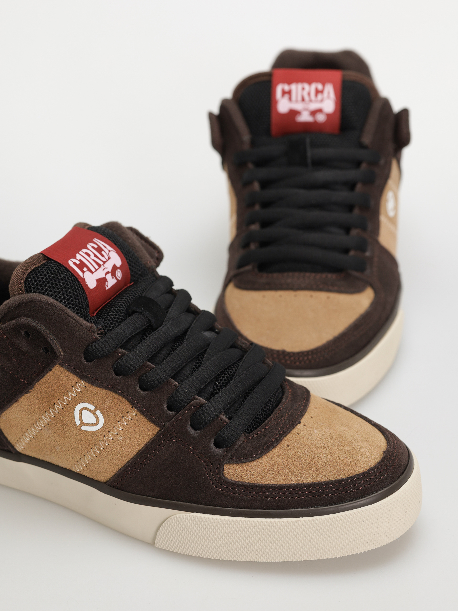 Topánky Circa Tre (tannin/black/red)