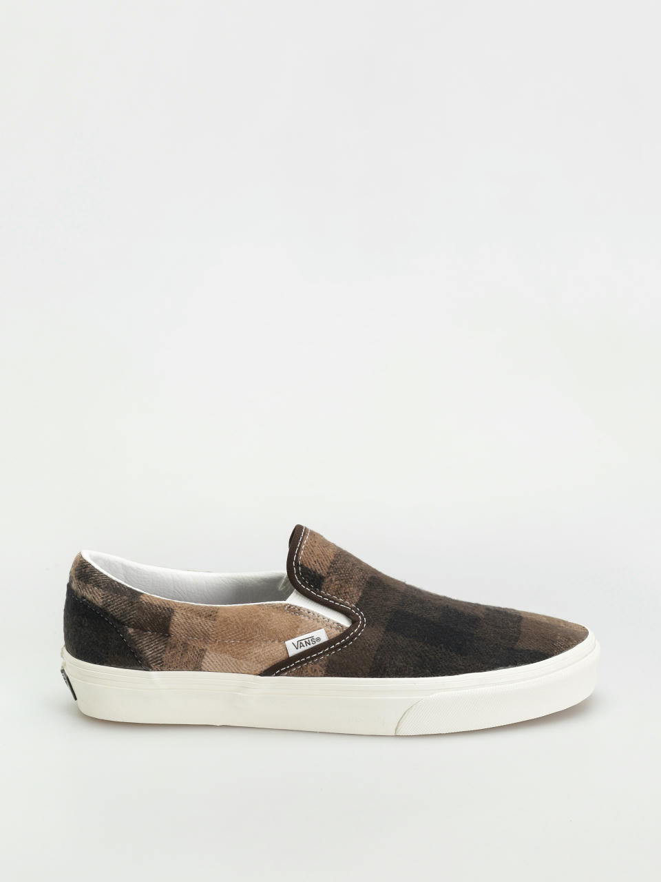 Topánky Vans Classic Slip On (sweater check brown)