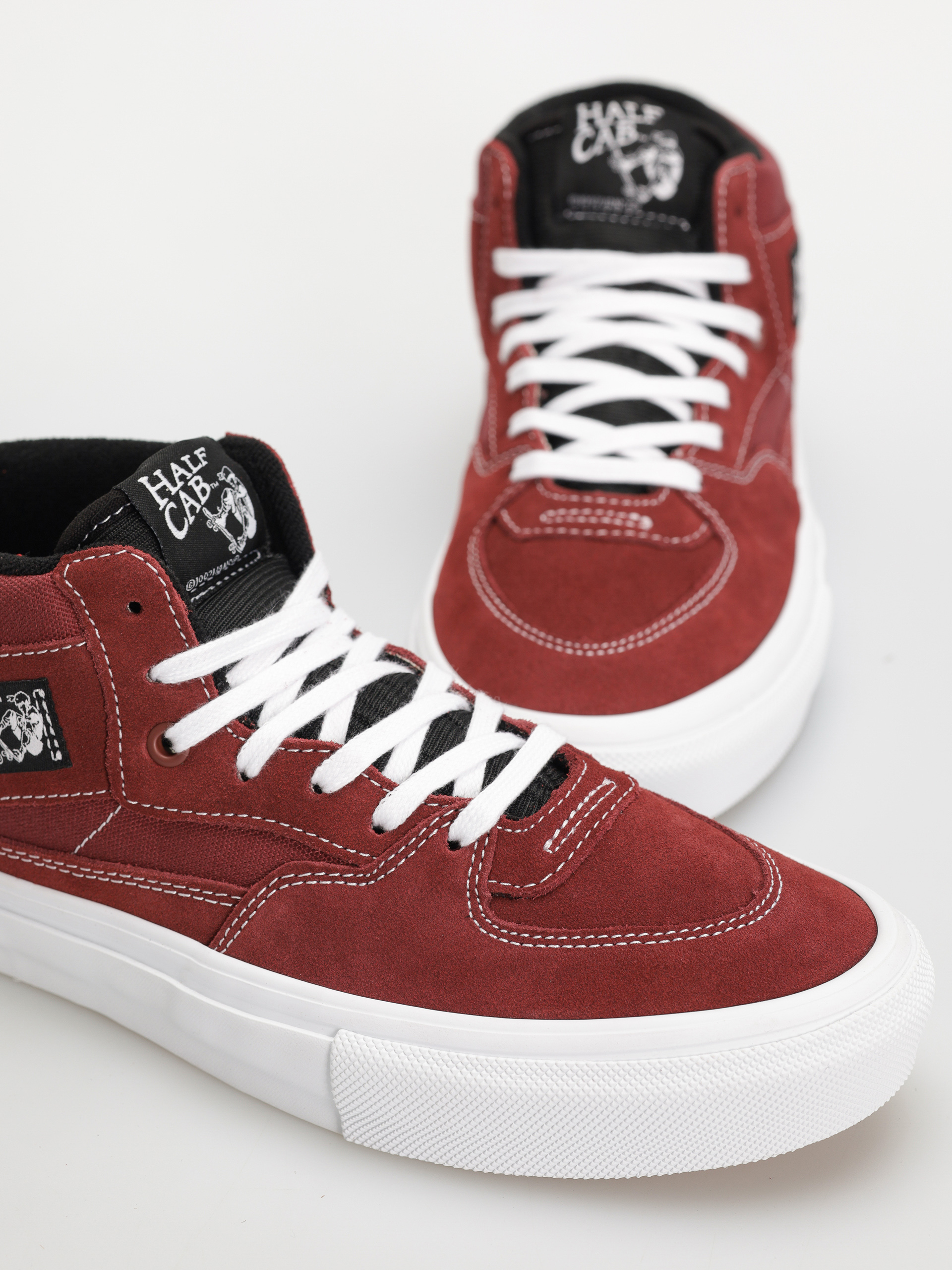 Topánky Vans Skate Half Cab (burgundy/white)