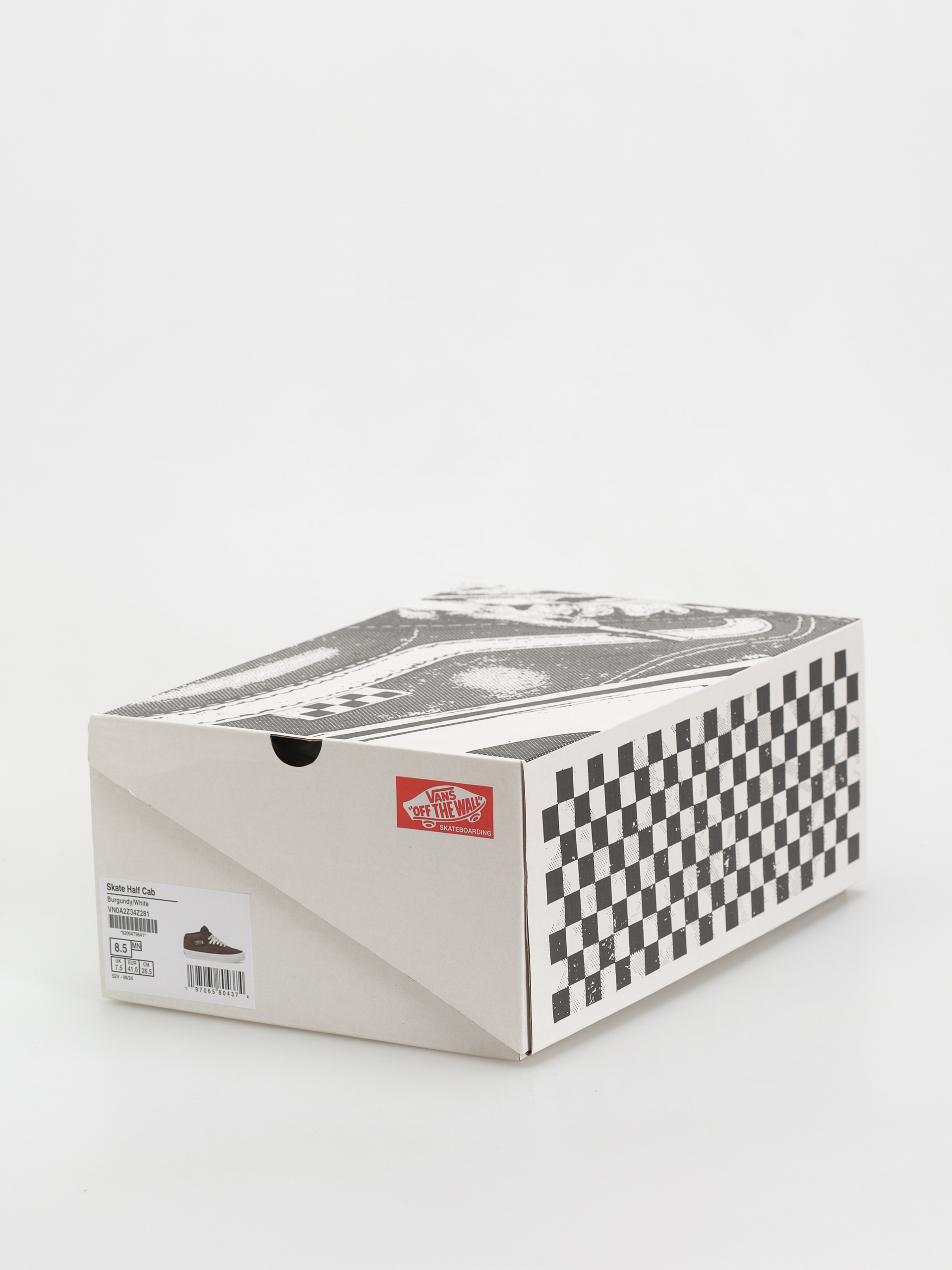 Topánky Vans Skate Half Cab (burgundy/white)