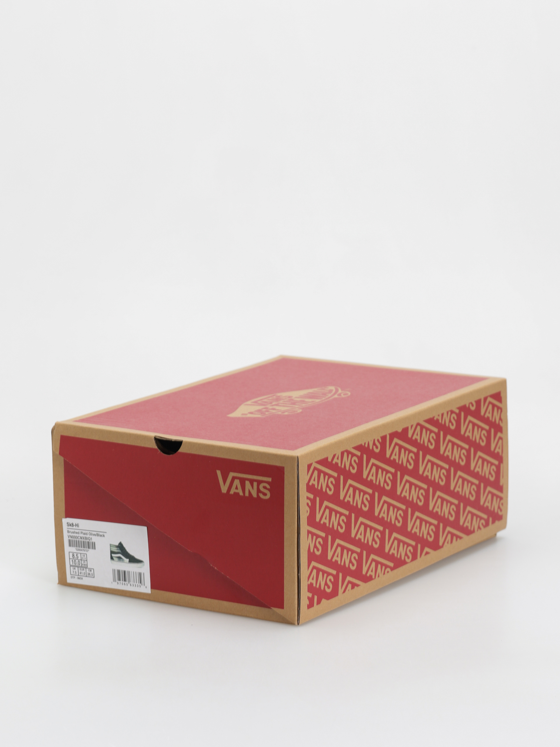 Topánky Vans Sk8 Hi (brushed plaid olive/black)