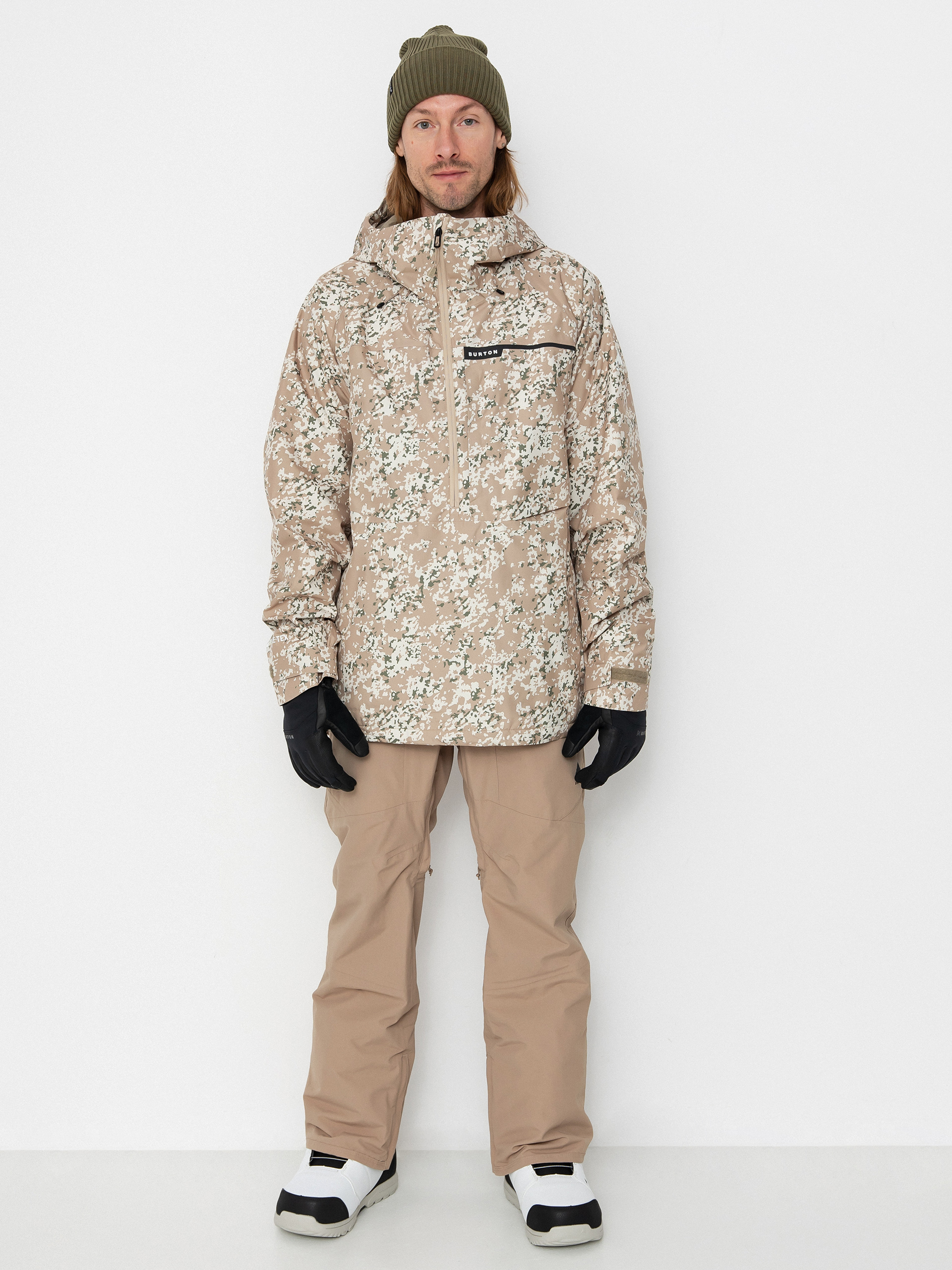 Snowboardová bunda Burton Pillowline Gore Tex Anorak (snowfall camo)