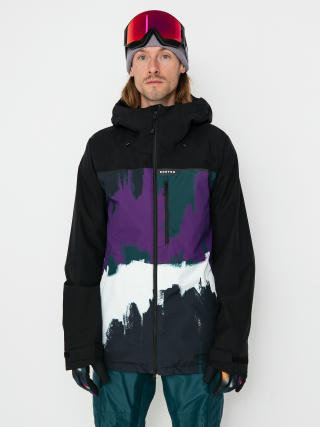 Snowboardová bunda Burton Lodgepole (true black/forest chalk)