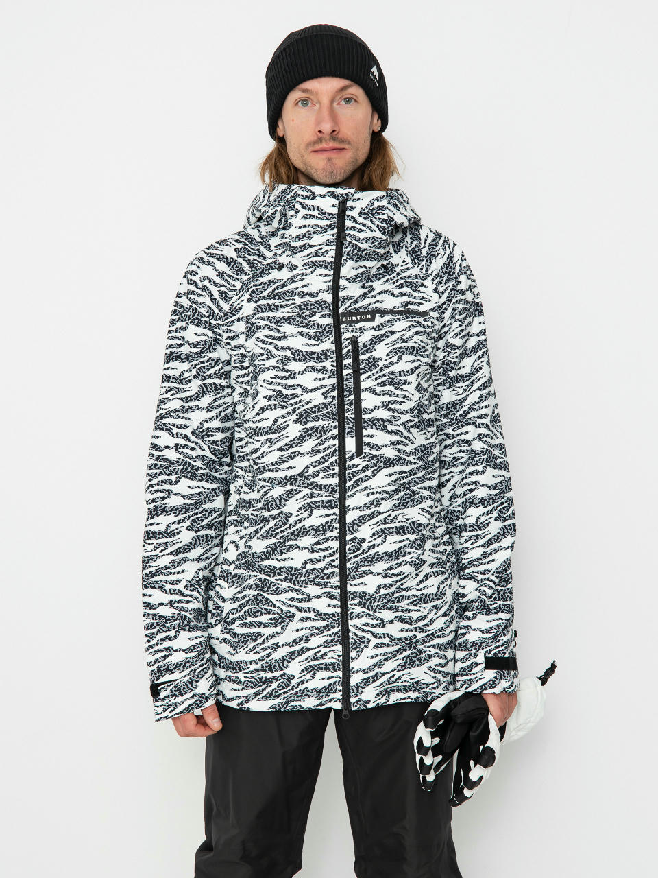 Pánska Snowboardová bunda Burton Lodgepole (zebra camo)