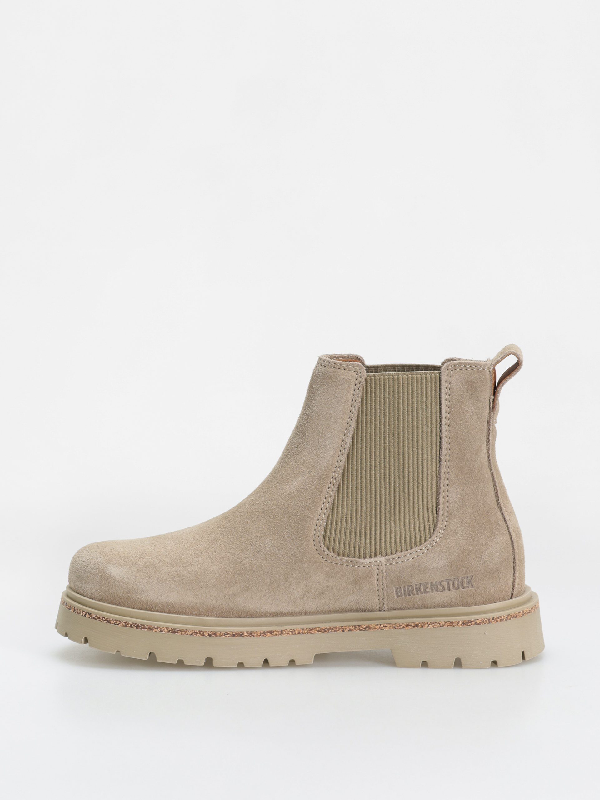 Topánky Birkenstock Highwood Slip On Women Suede Leather Narrow Wmn (taupe)