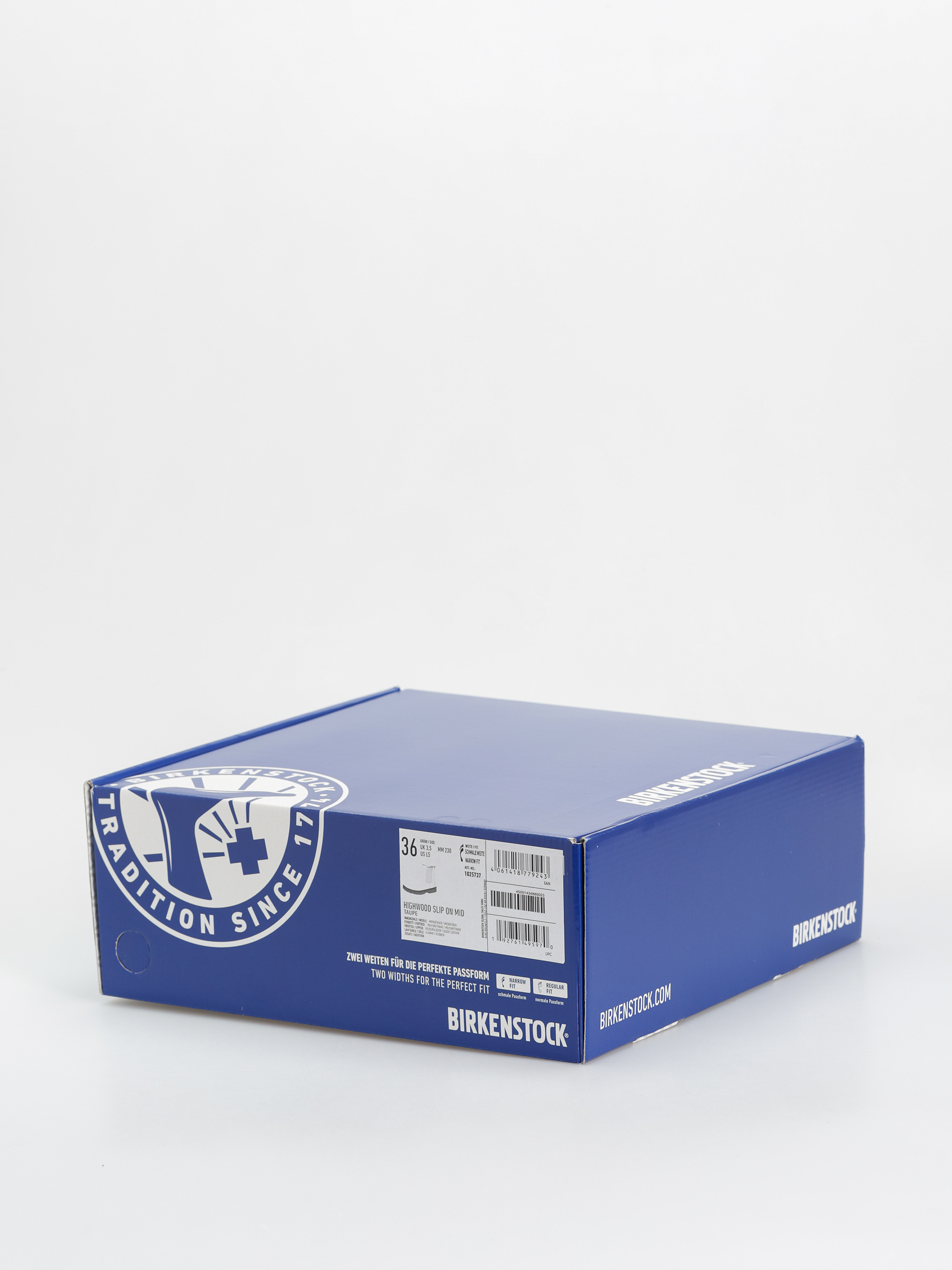 Topánky Birkenstock Highwood Slip On Women Suede Leather Narrow Wmn (taupe)