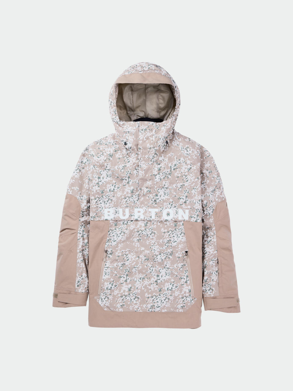 Pánska Snowboardová bunda Burton Frostner Anorak (snowfall camo/summit taupe)