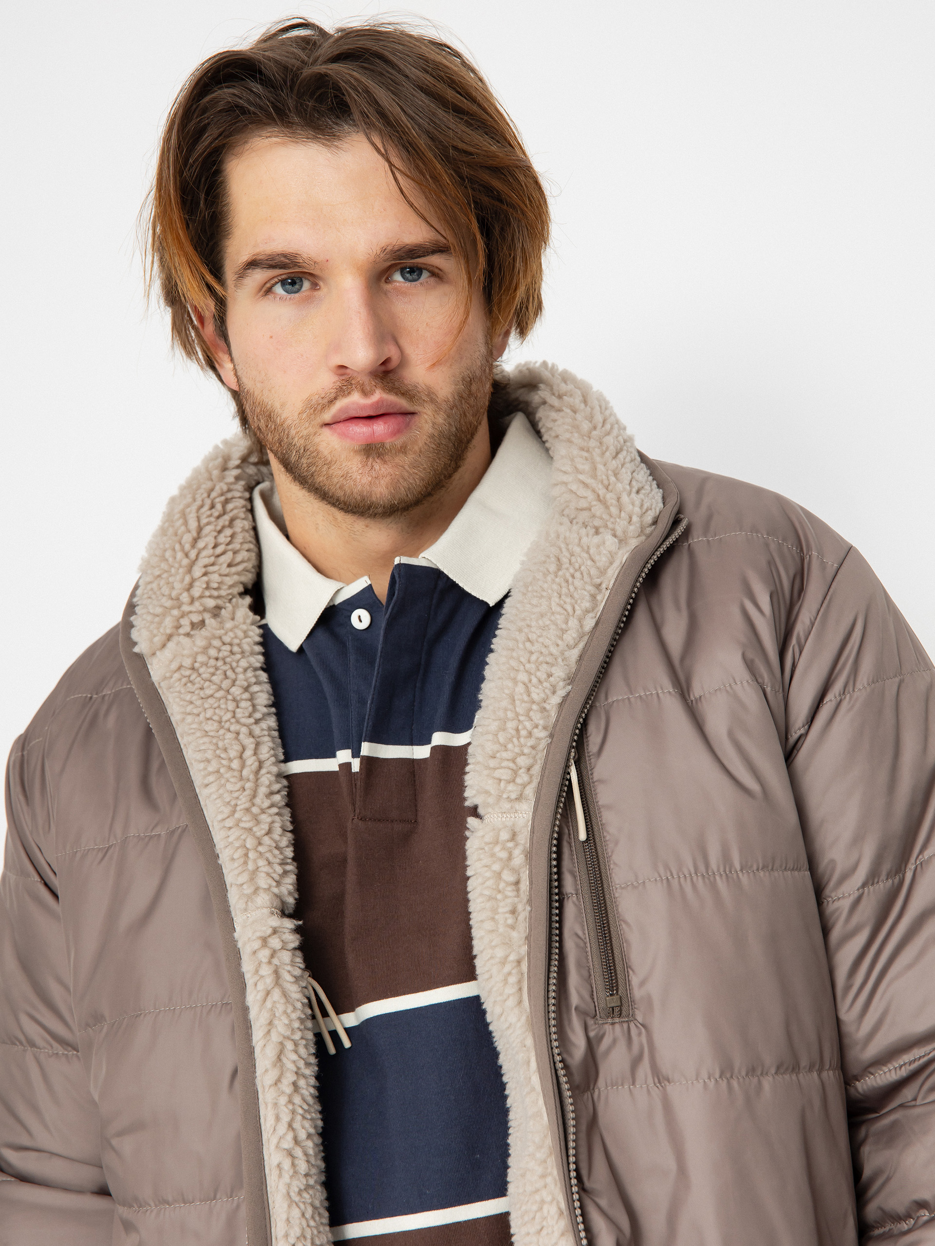 Bunda Converse Reversible Sherpa (classic taupe / truffle)