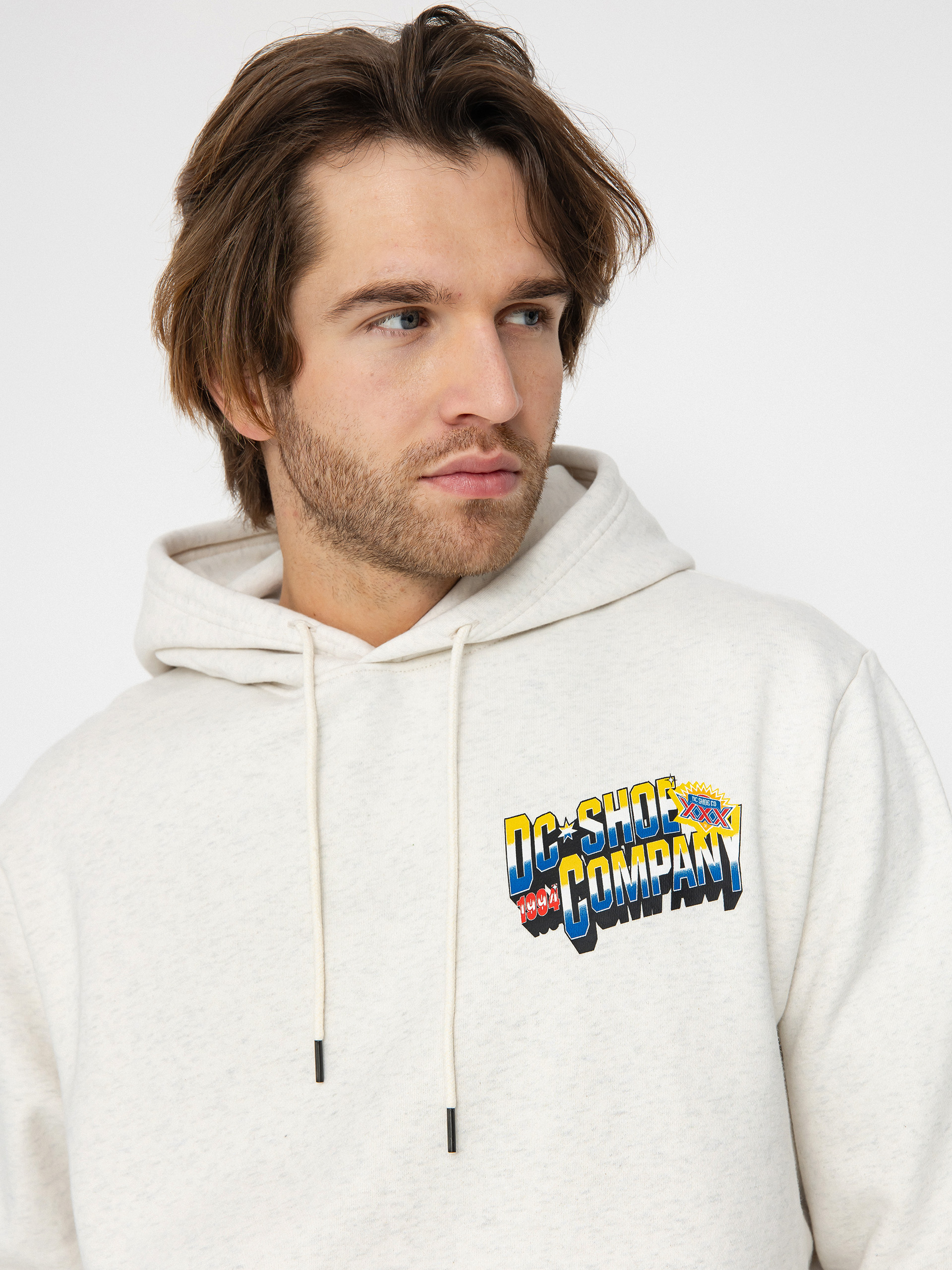 Mikina s kapucňou DC 94 Take Over HD (snow heather)