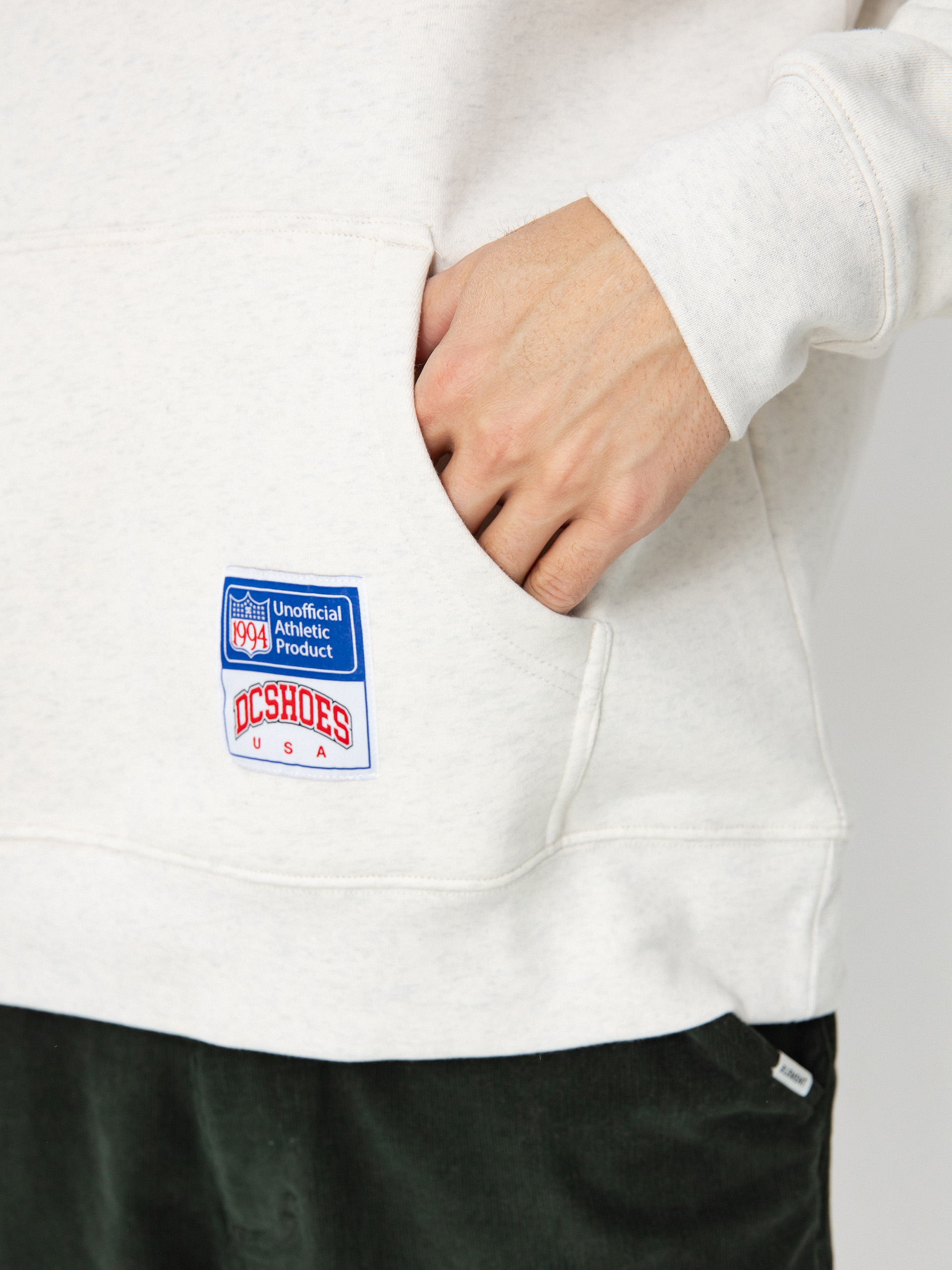 Mikina s kapucňou DC 94 Take Over HD (snow heather)