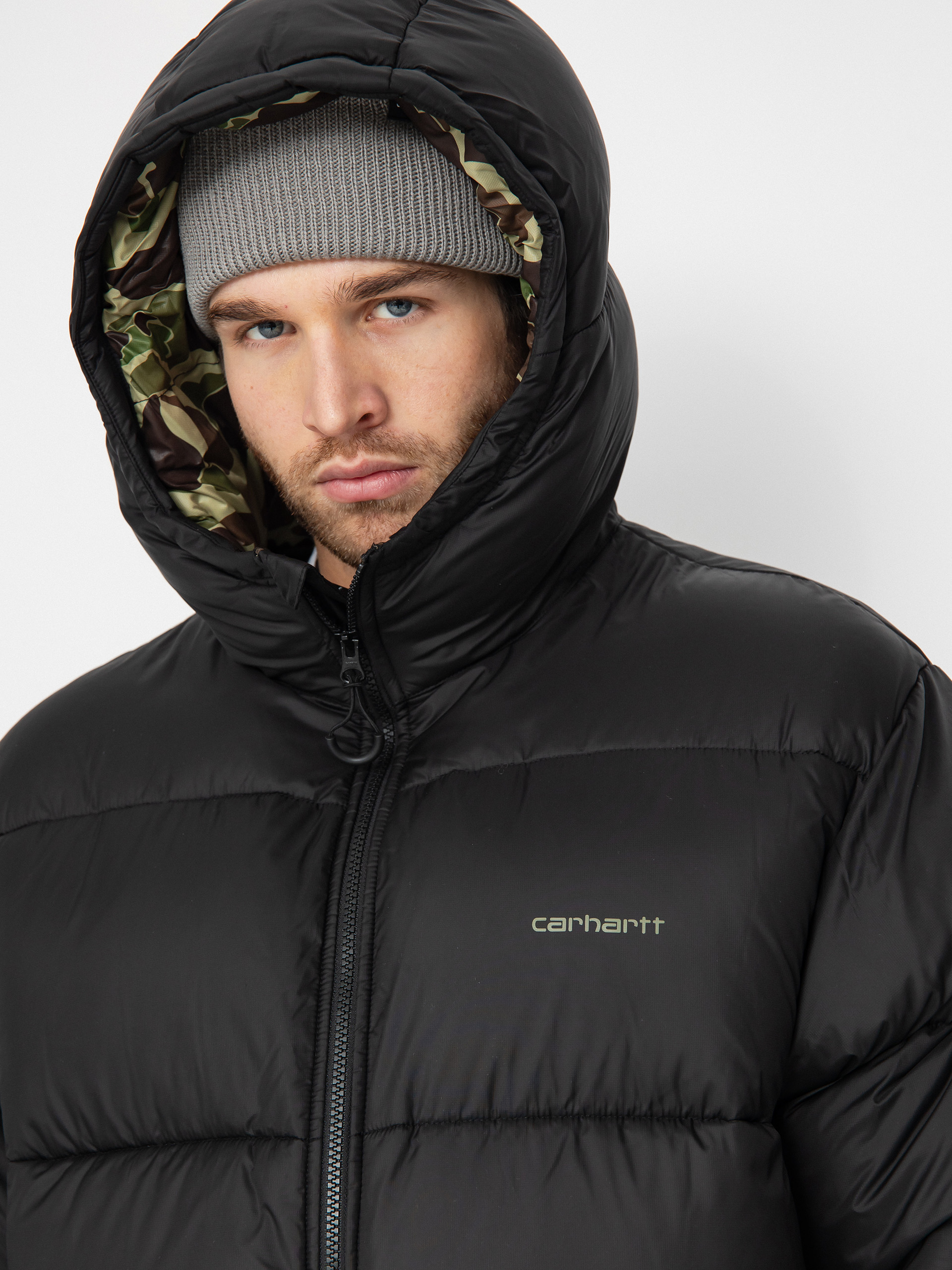 Bunda Carhartt WIP Toronto (black/camo duck/green)
