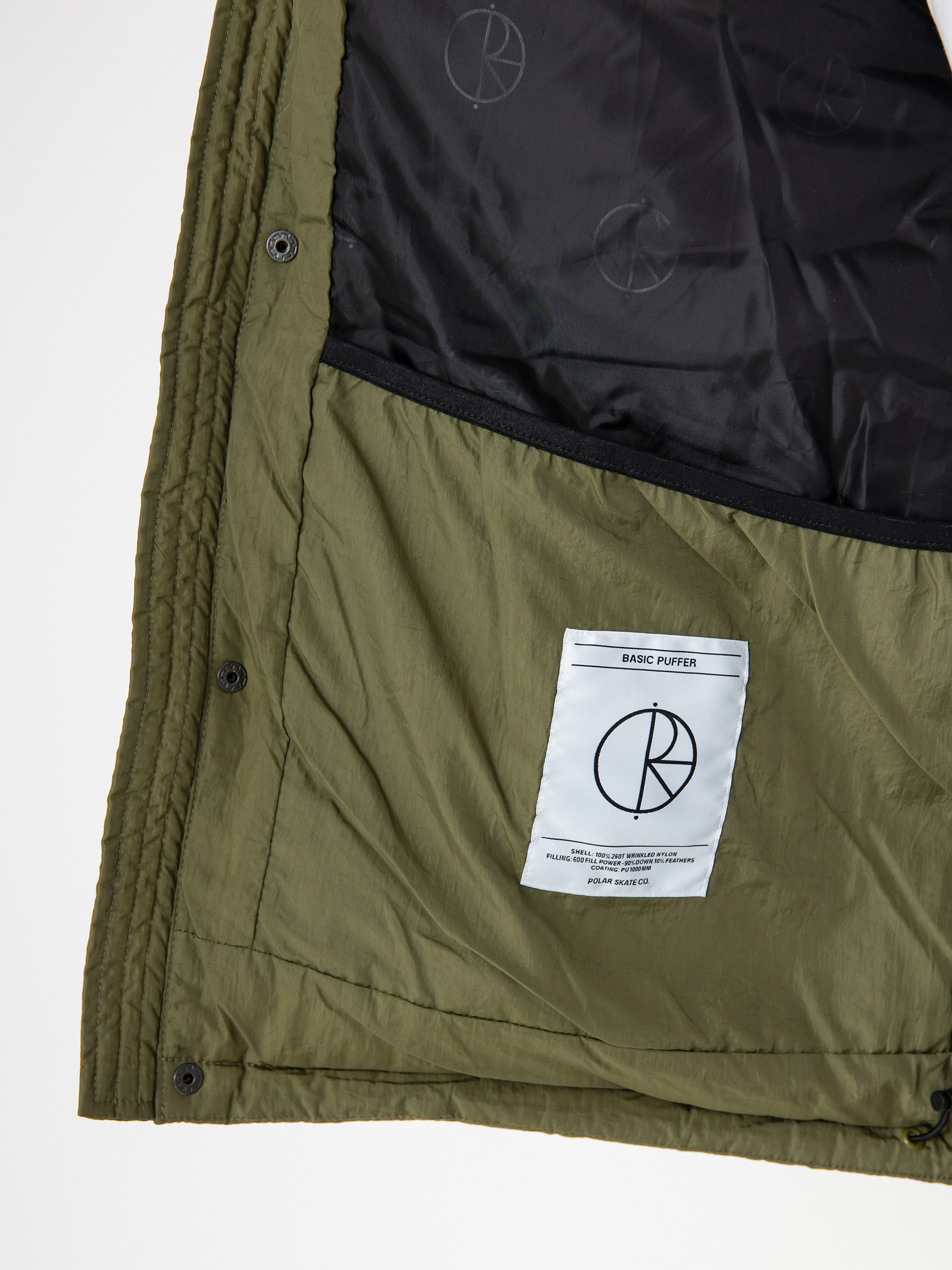 Bunda Polar Skate Basic Puffer (army green)