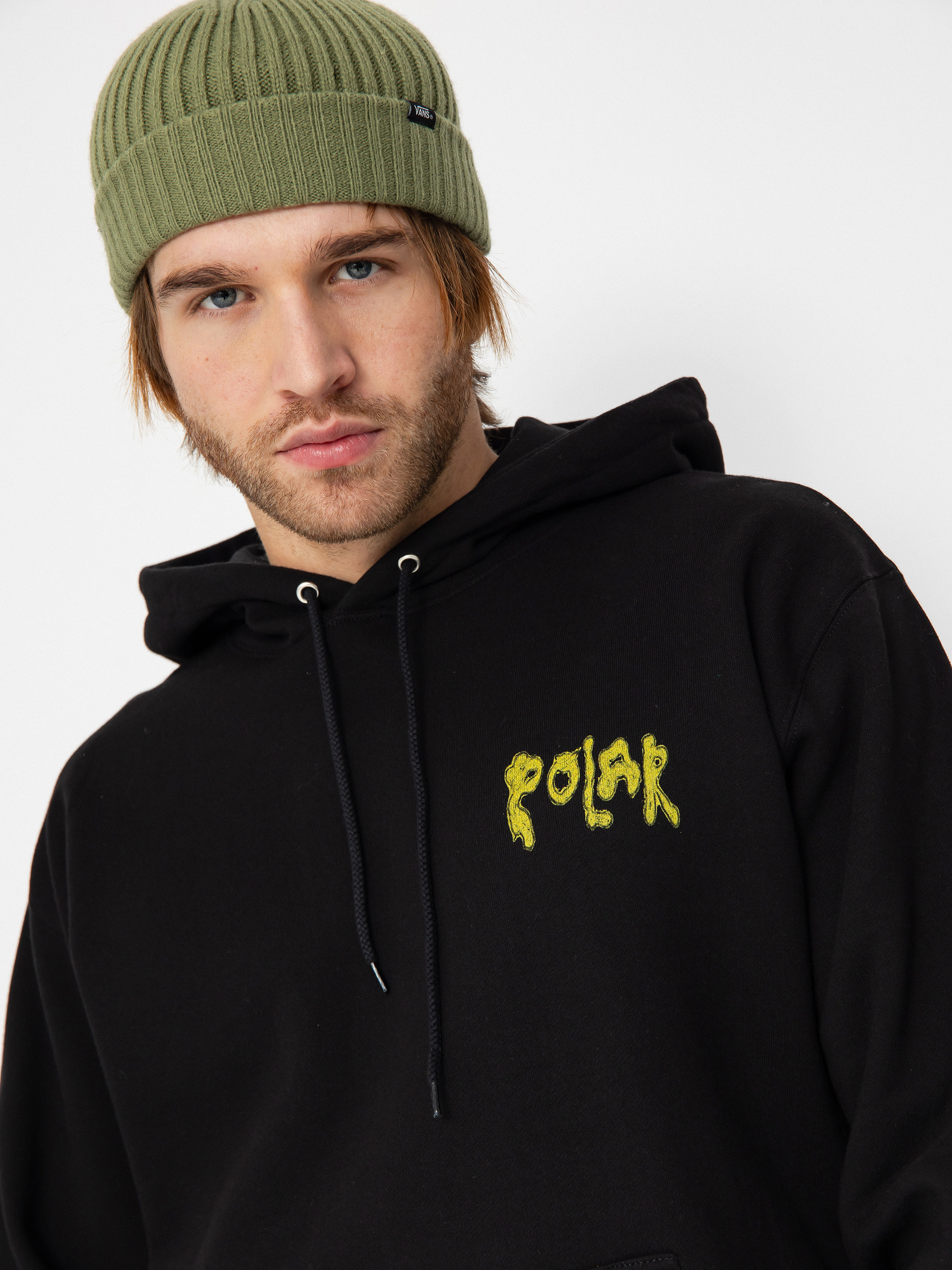 Mikina s kapucňou Polar Skate Dave Bear HD (black)