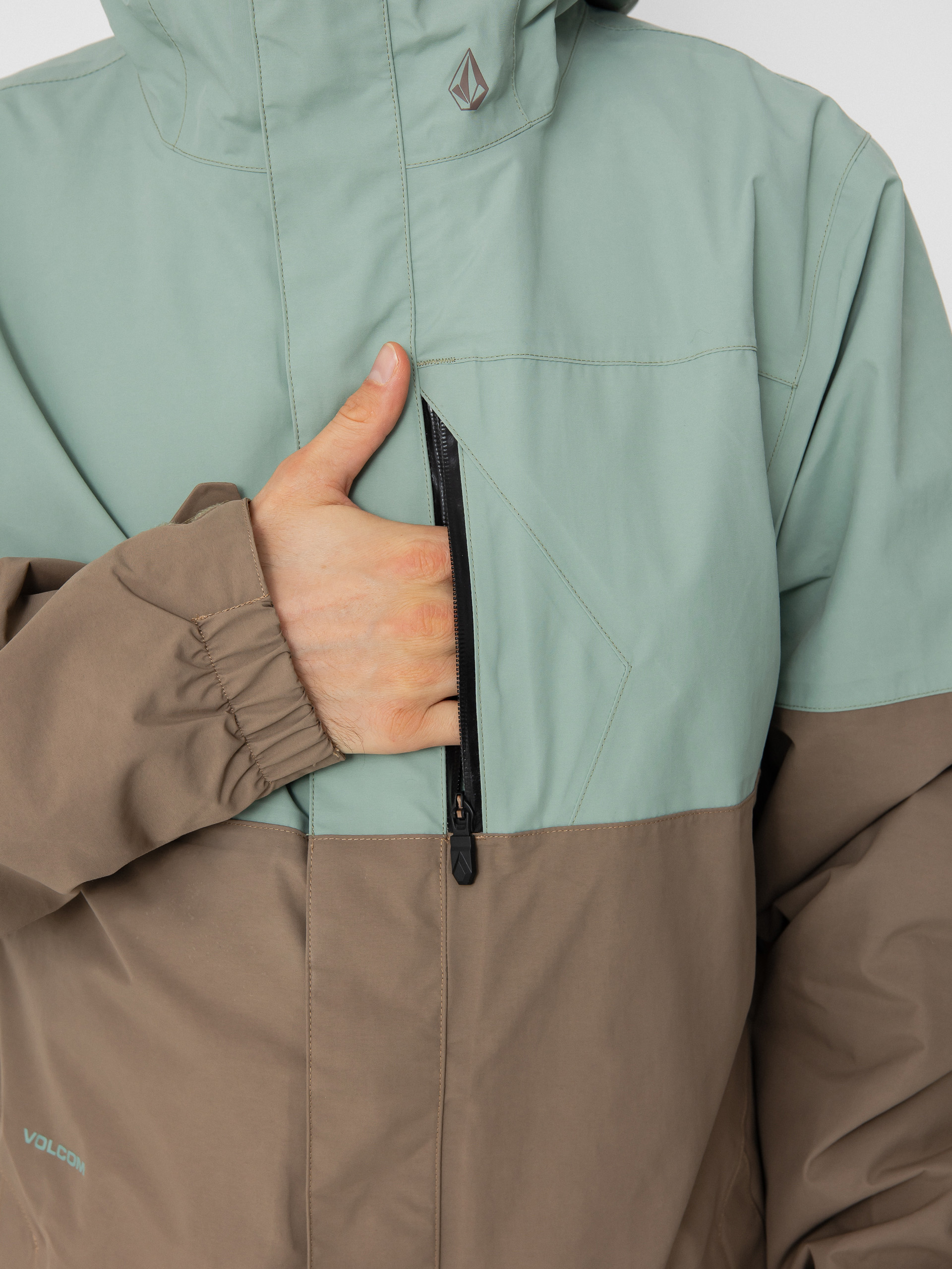 Pánska Snowboardová bunda Volcom L Ins Gore Tex (agave)