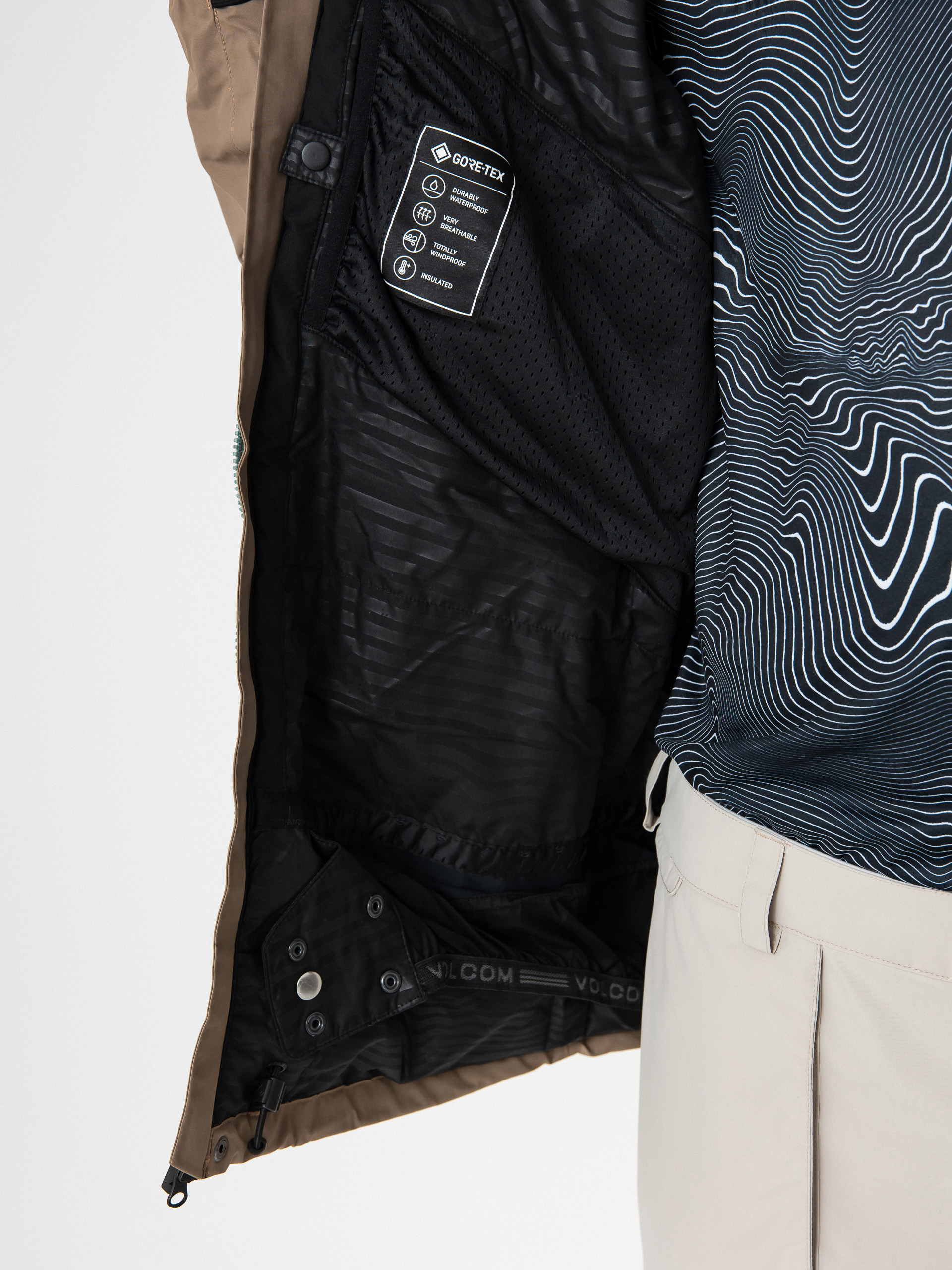 Pánska Snowboardová bunda Volcom L Ins Gore Tex (agave)