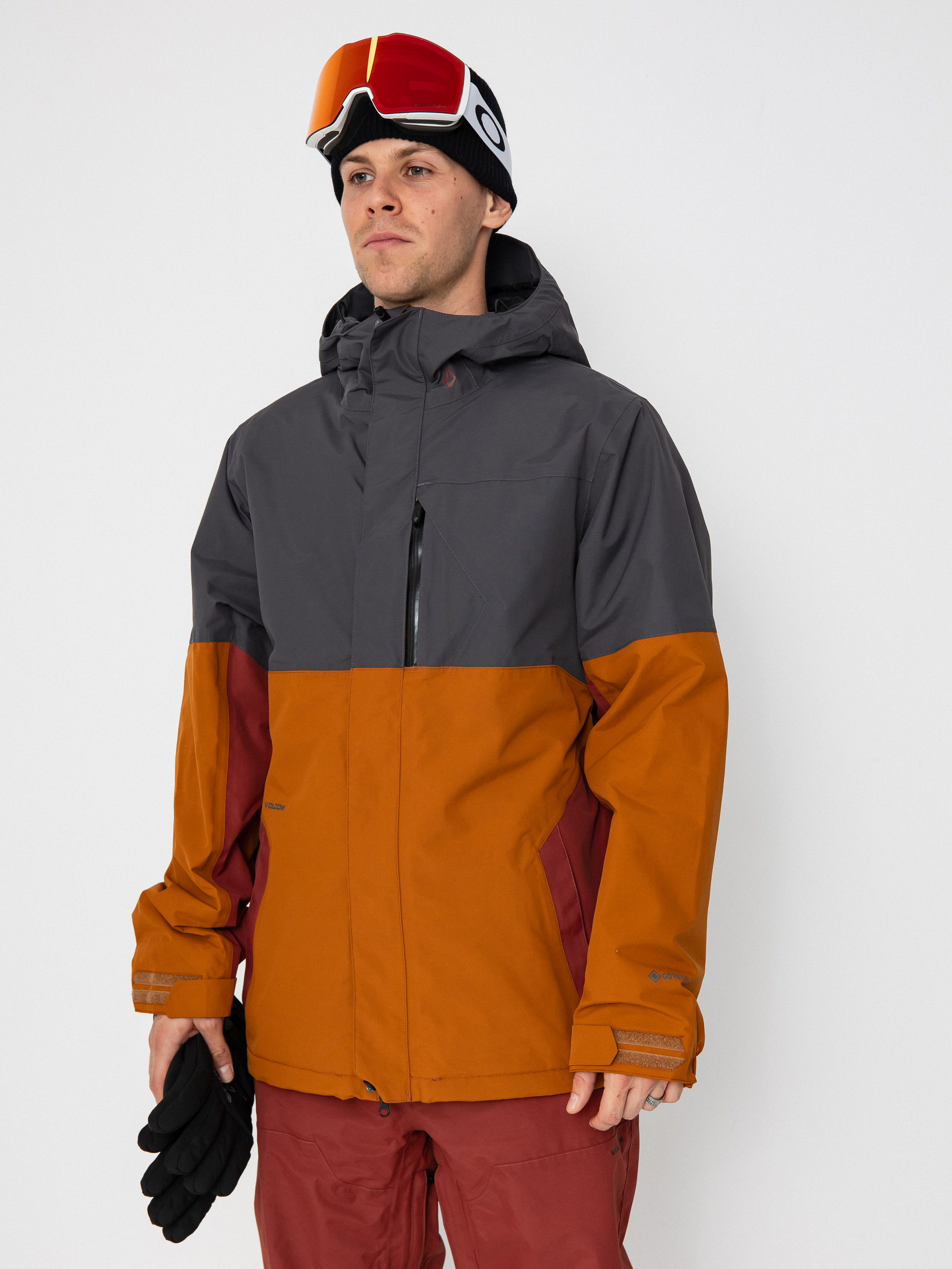 Pánska Snowboardová bunda Volcom L Ins Gore Tex (caramel)