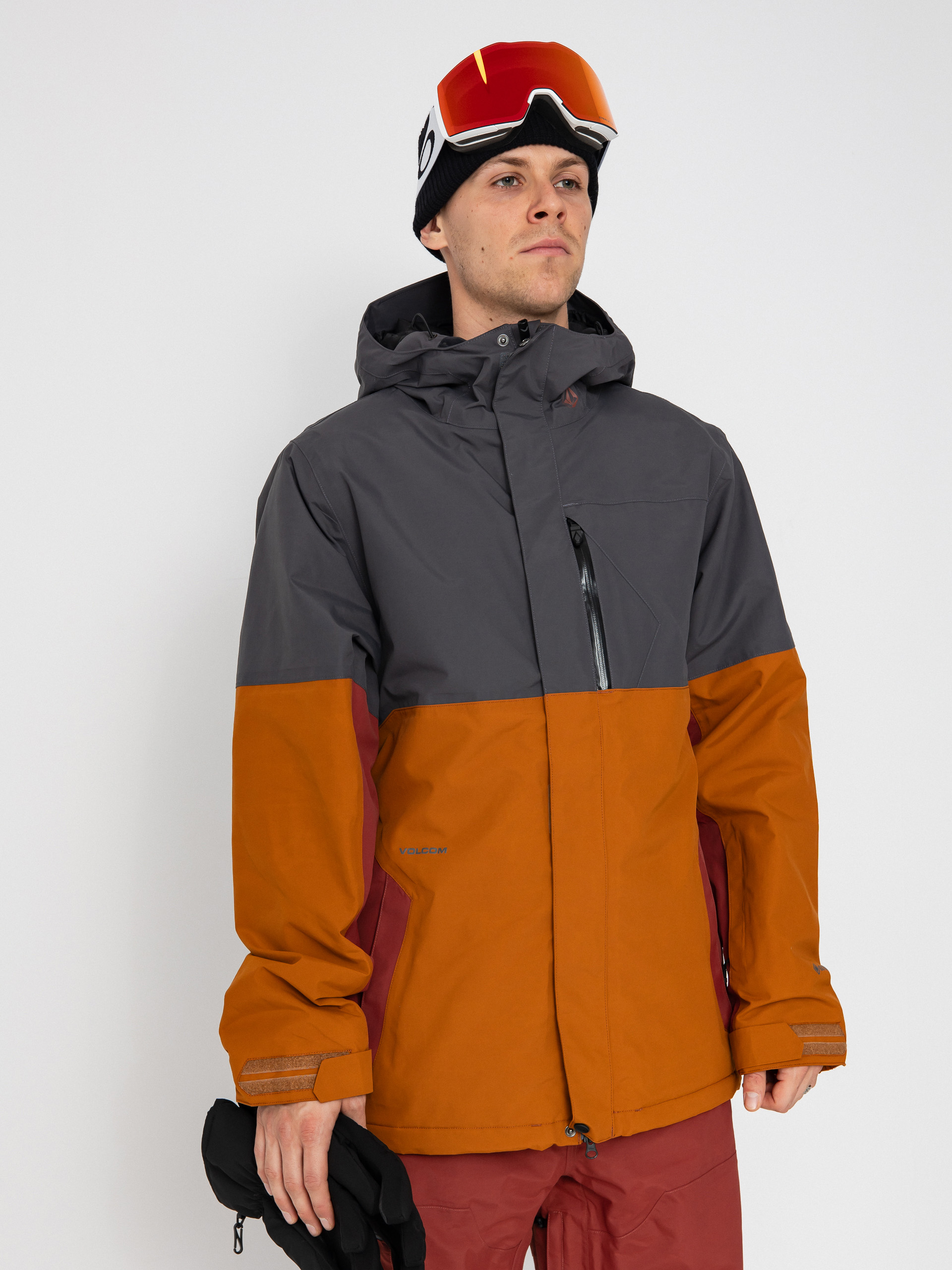 Pánska Snowboardová bunda Volcom L Ins Gore Tex (caramel)