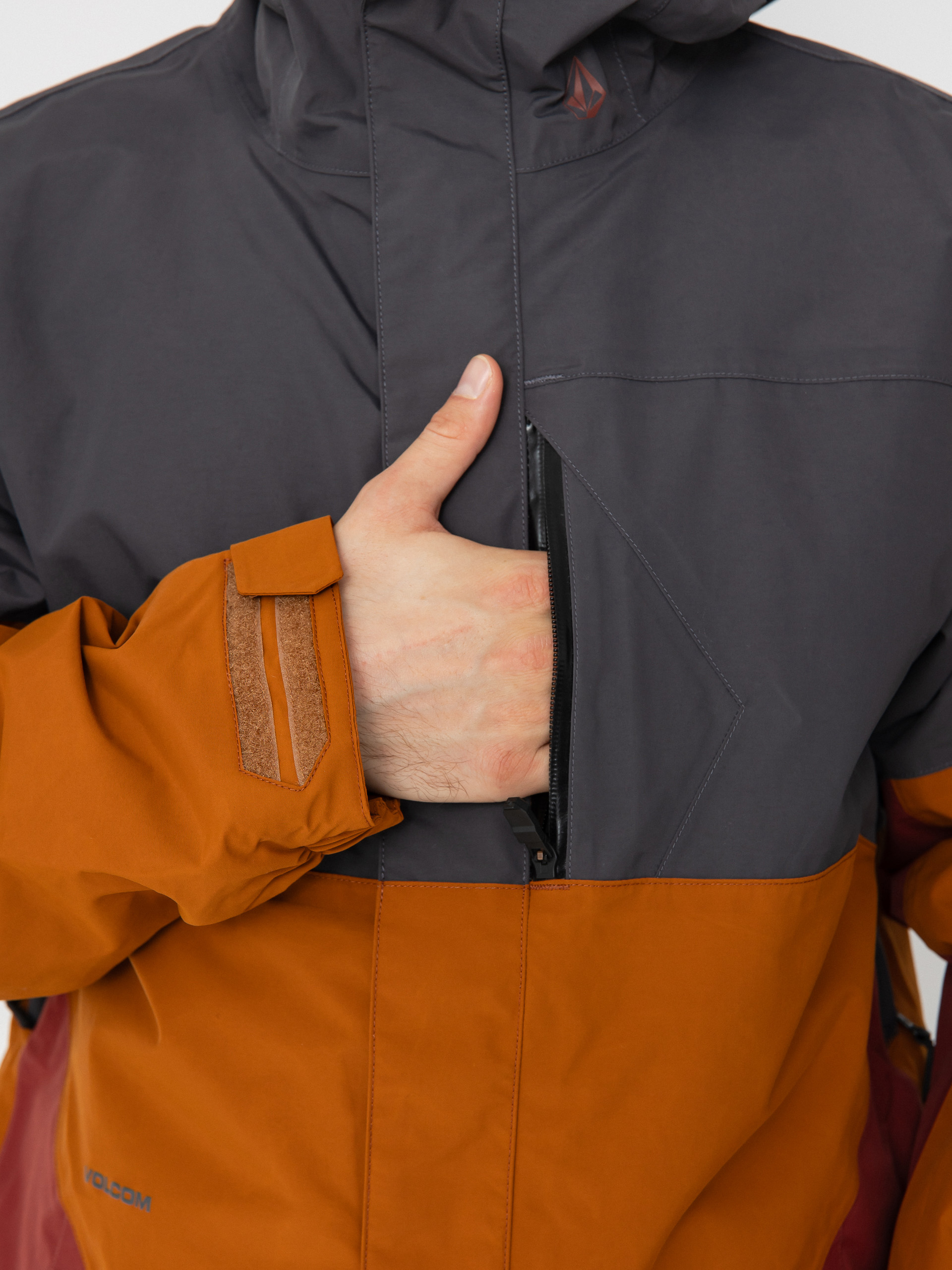 Pánska Snowboardová bunda Volcom L Ins Gore Tex (caramel)