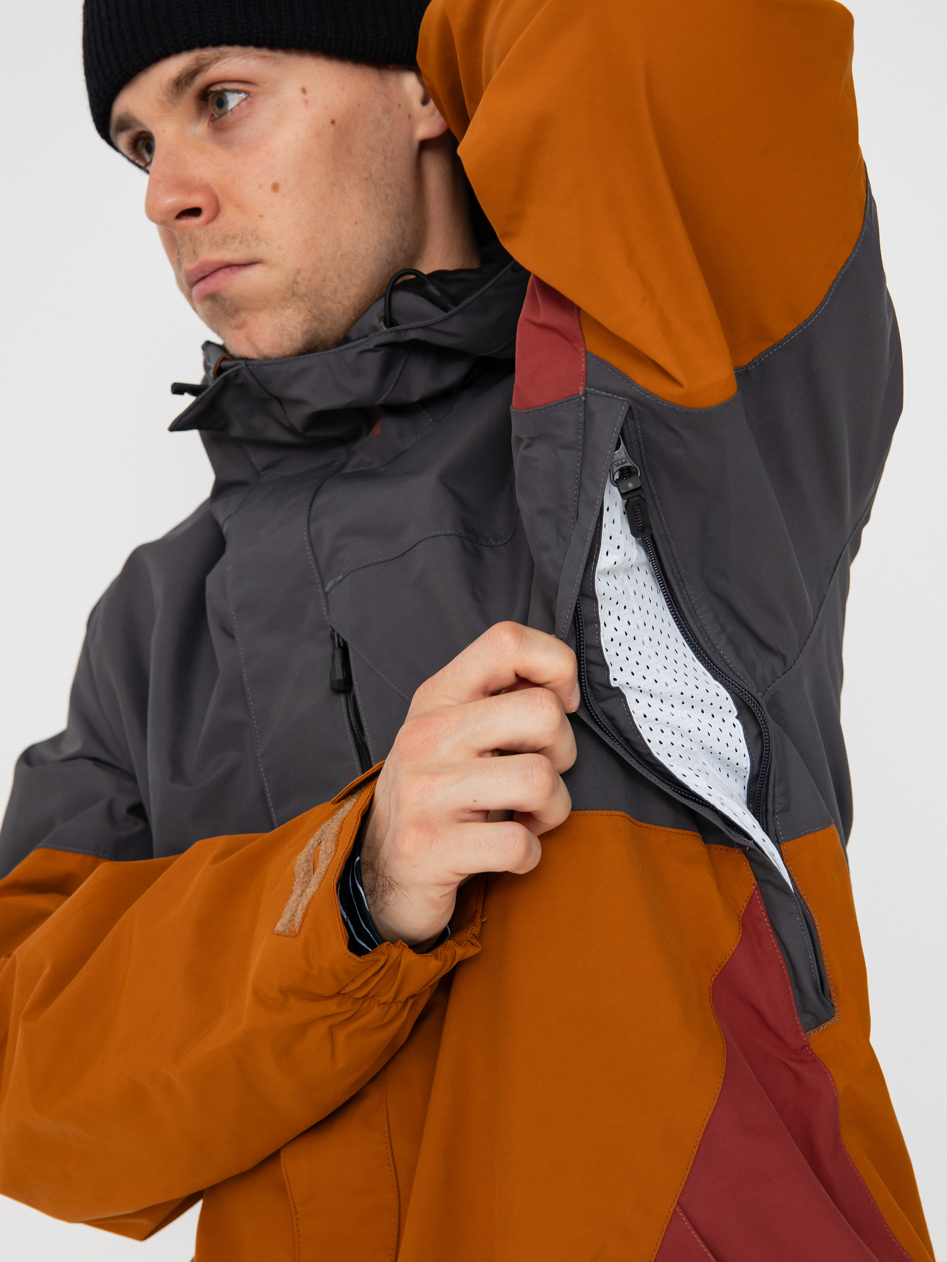 Pánska Snowboardová bunda Volcom L Ins Gore Tex (caramel)