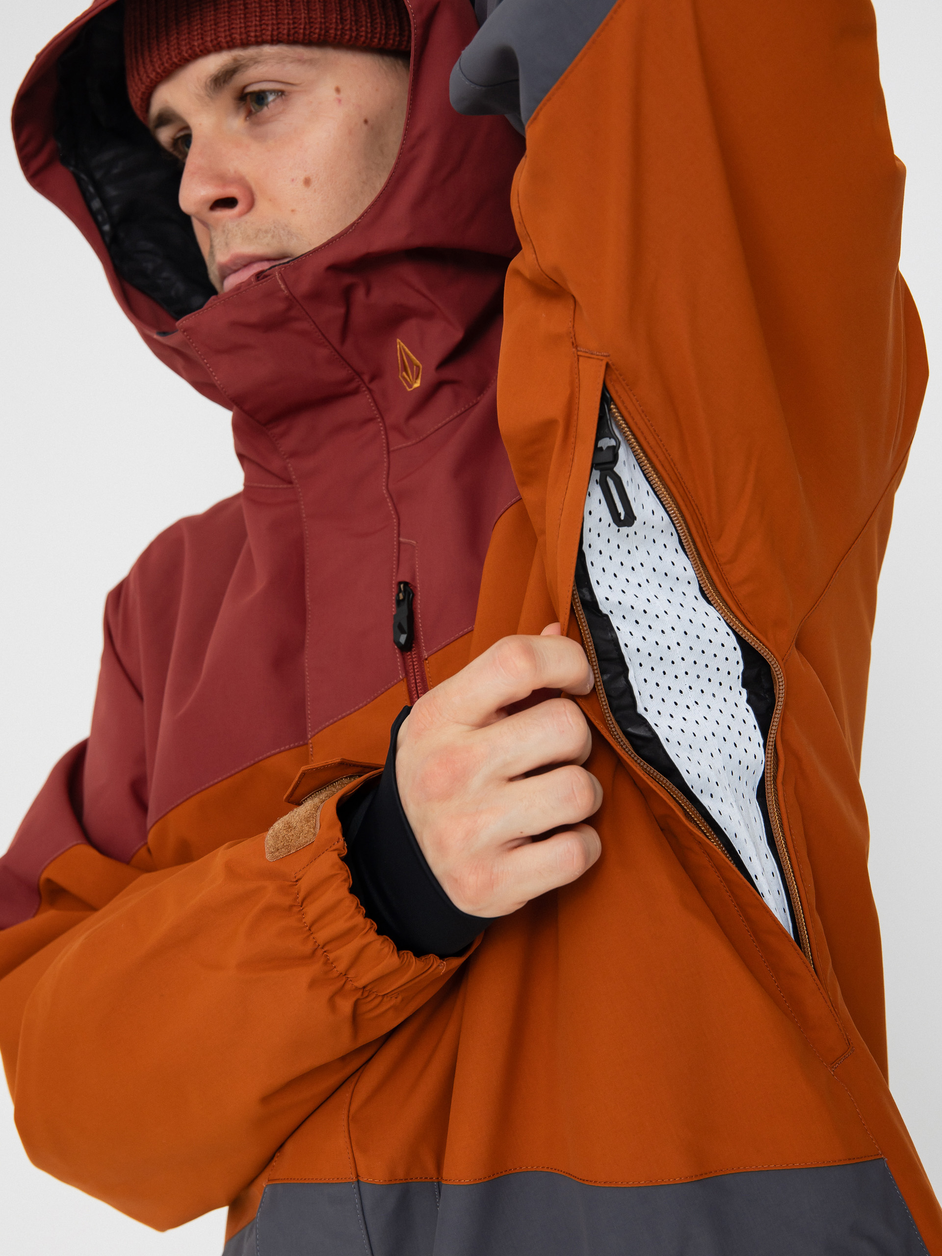 Pánska Snowboardová bunda Volcom Primry Ins (caramel)