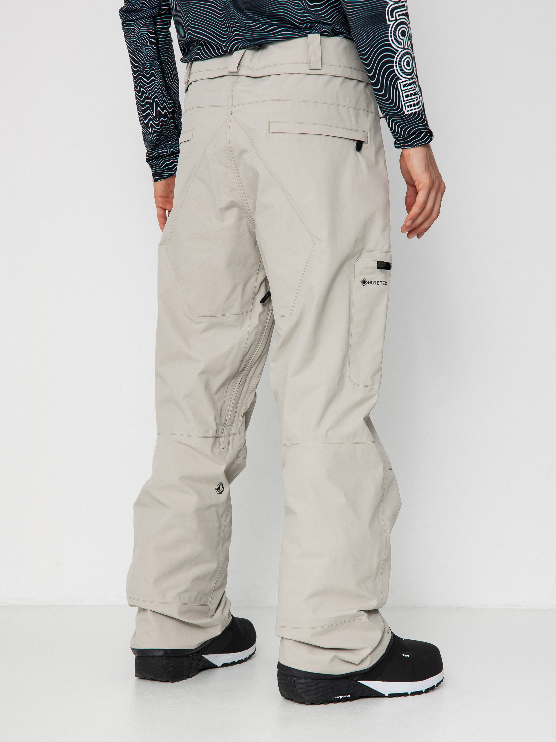 Pánske Snowboardové nohavice Volcom L Gore Tex (stone)
