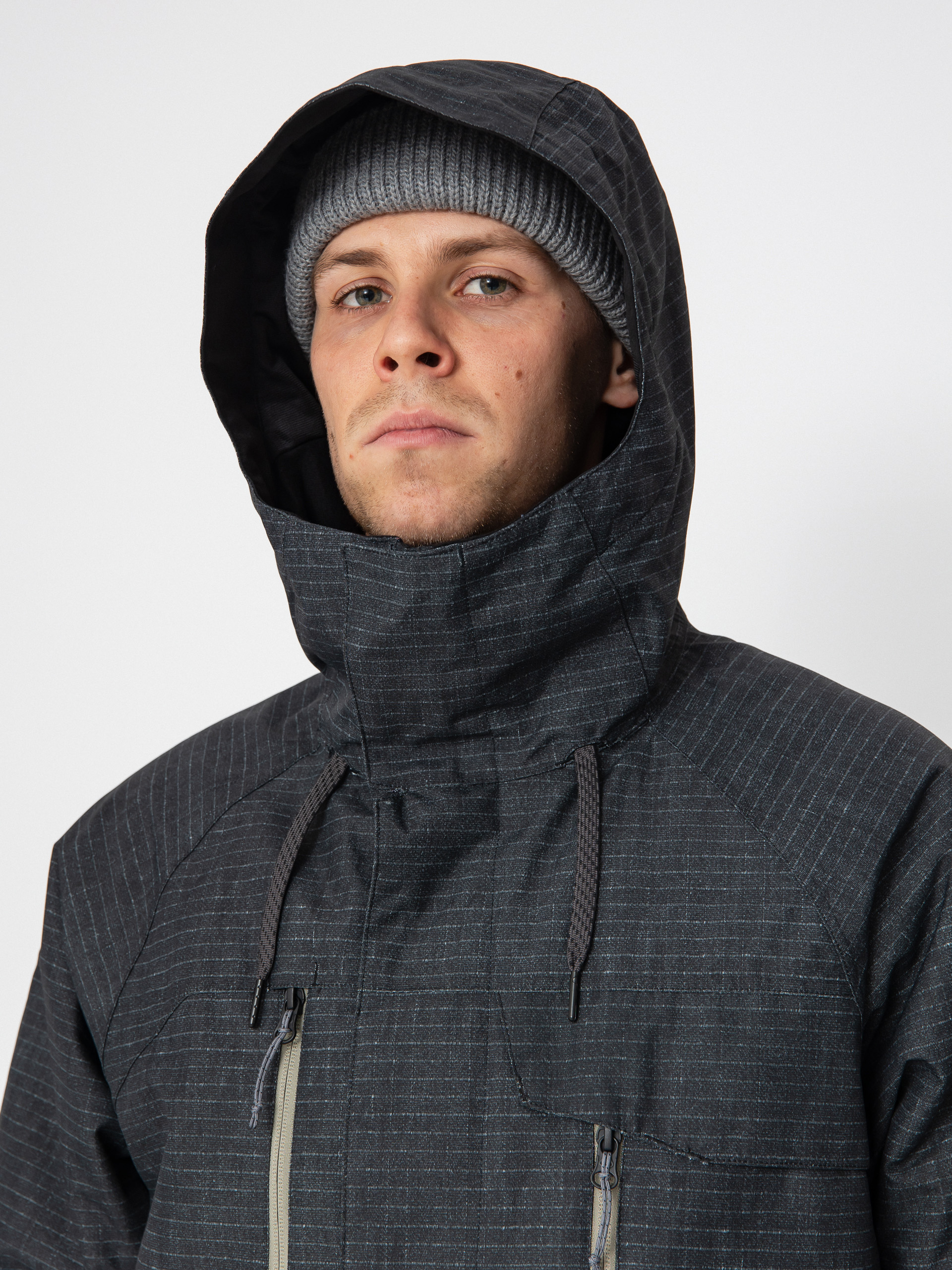 Pánska Snowboardová bunda 686 Geo Insulated (black ripstop colorblock)