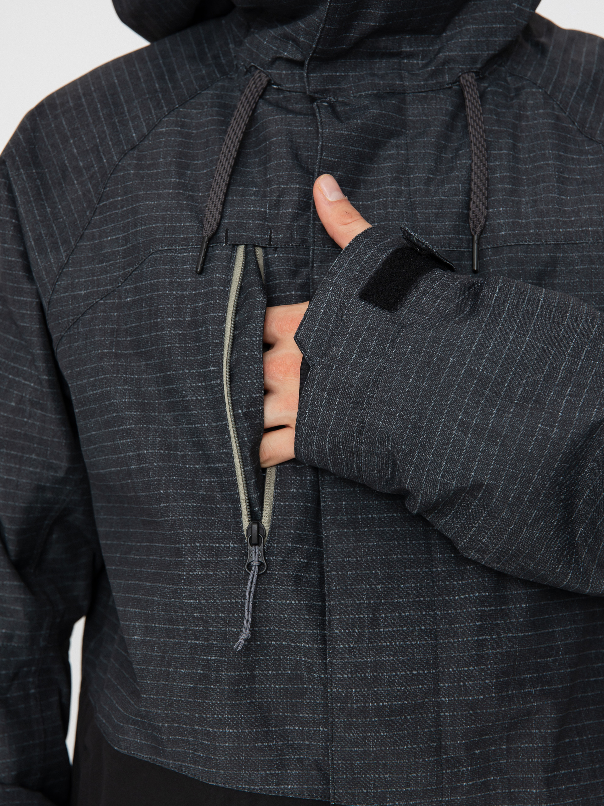 Pánska Snowboardová bunda 686 Geo Insulated (black ripstop colorblock)