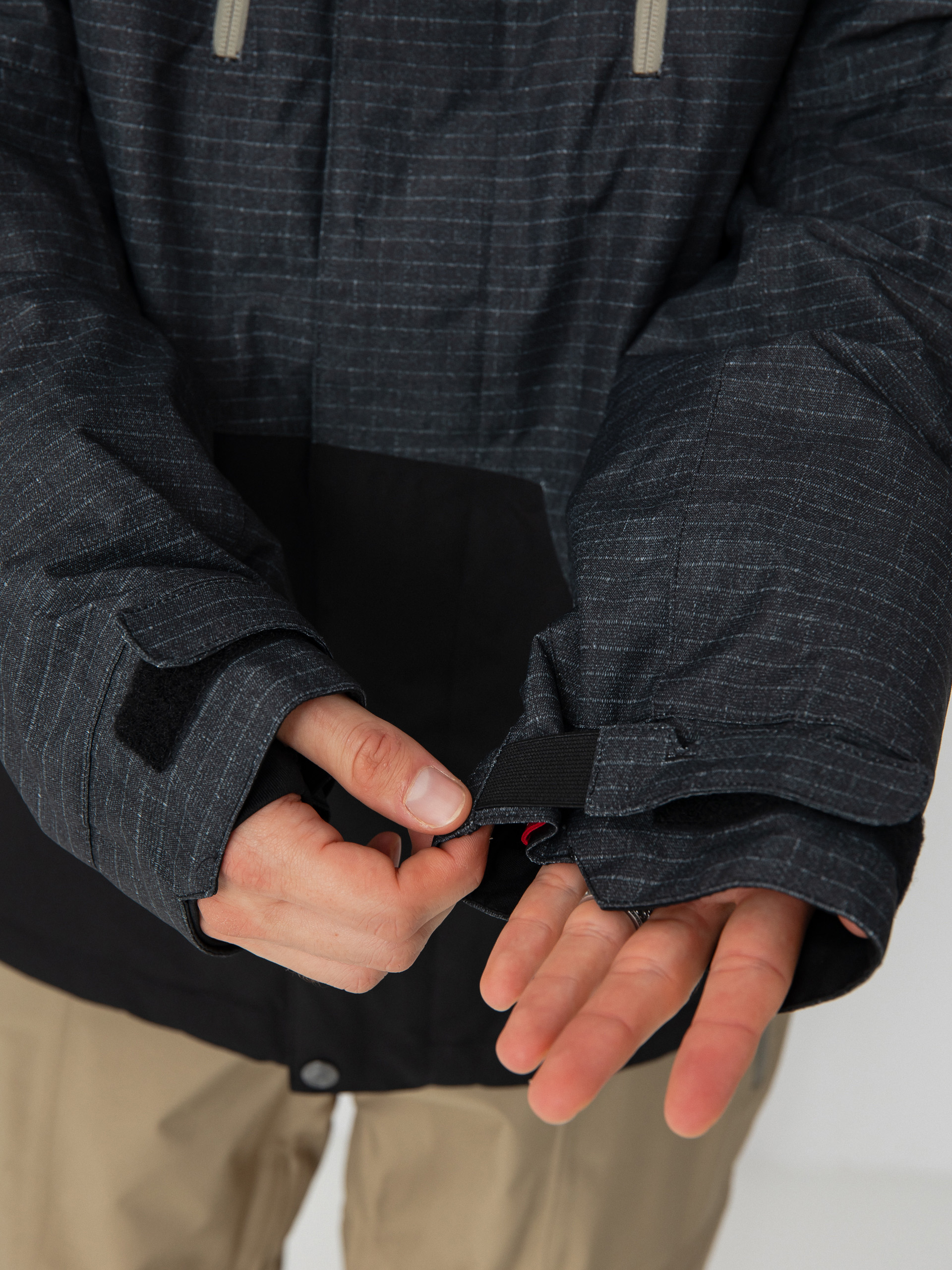 Pánska Snowboardová bunda 686 Geo Insulated (black ripstop colorblock)