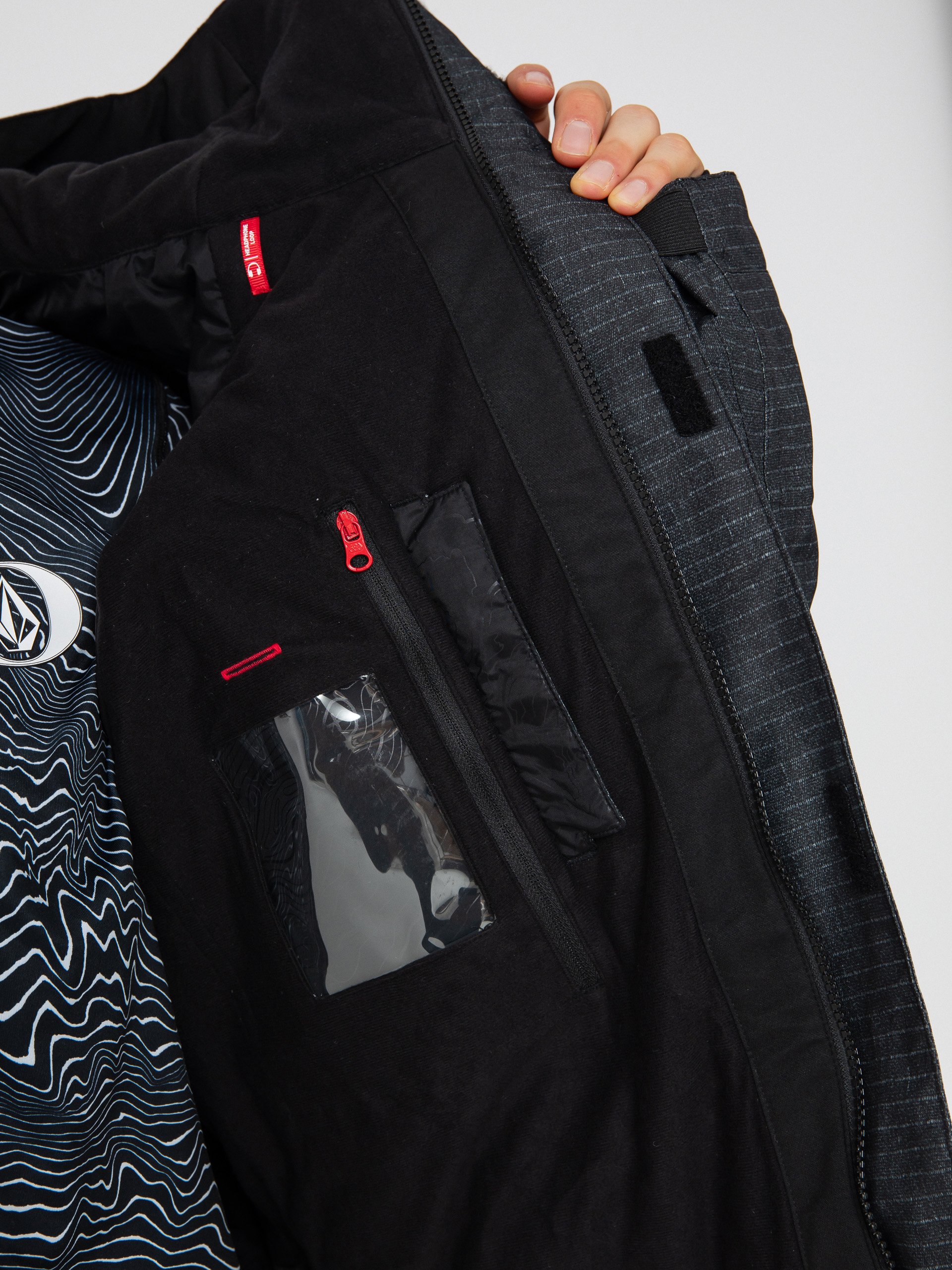 Pánska Snowboardová bunda 686 Geo Insulated (black ripstop colorblock)