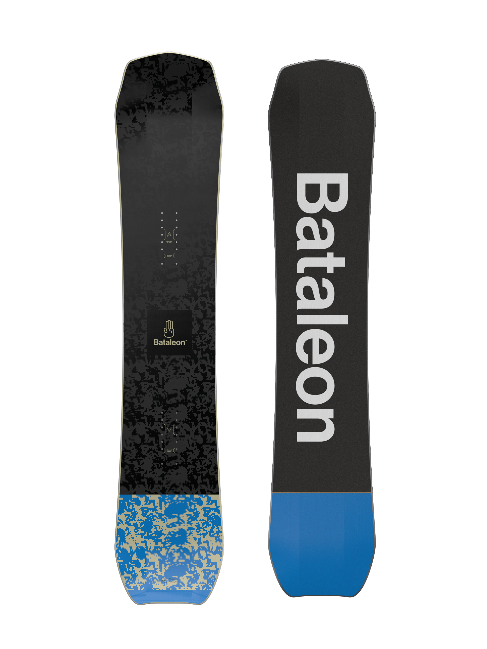 Pánska Snowboard Bataleon Whatever (black/white/blue)
